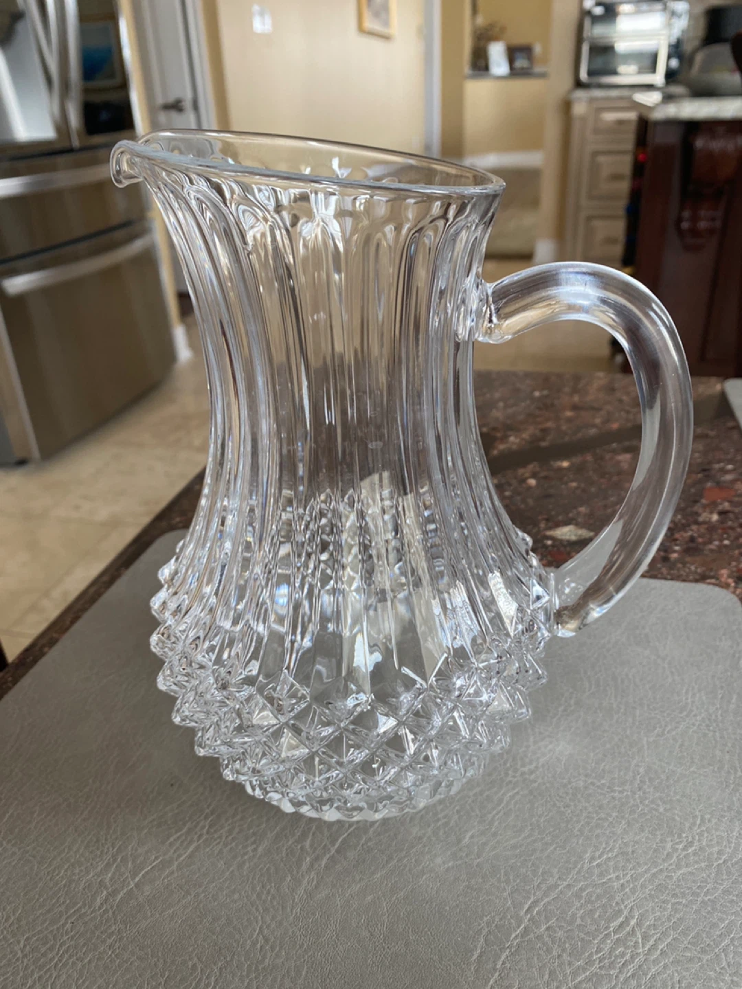 Clear crystal Pitcher