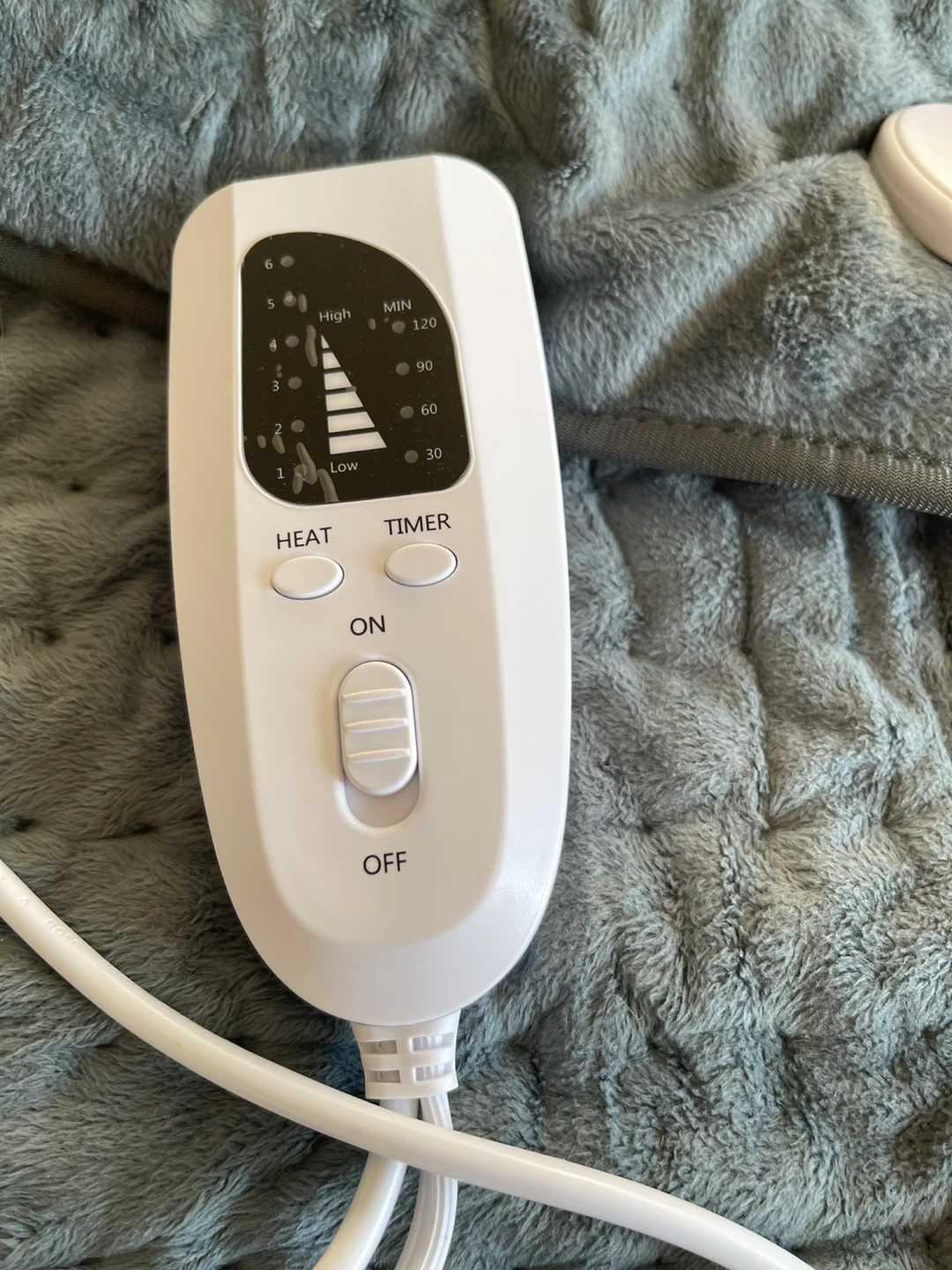 Grey Plush Electric Heating Pad - photo 5