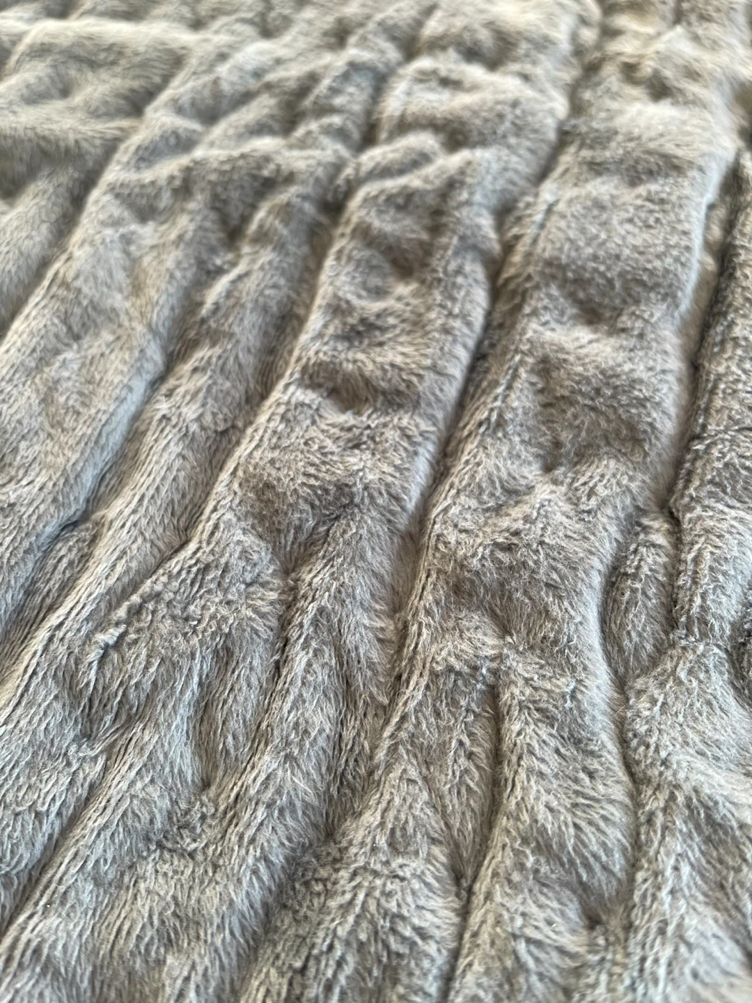 Grey Plush Electric Heating Pad - photo 2