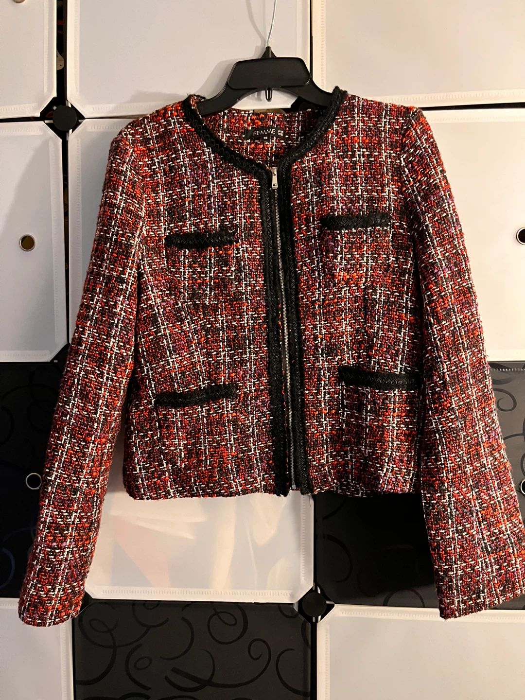 Talbots Red Tweed Blazer and Skirt Set - photo 2