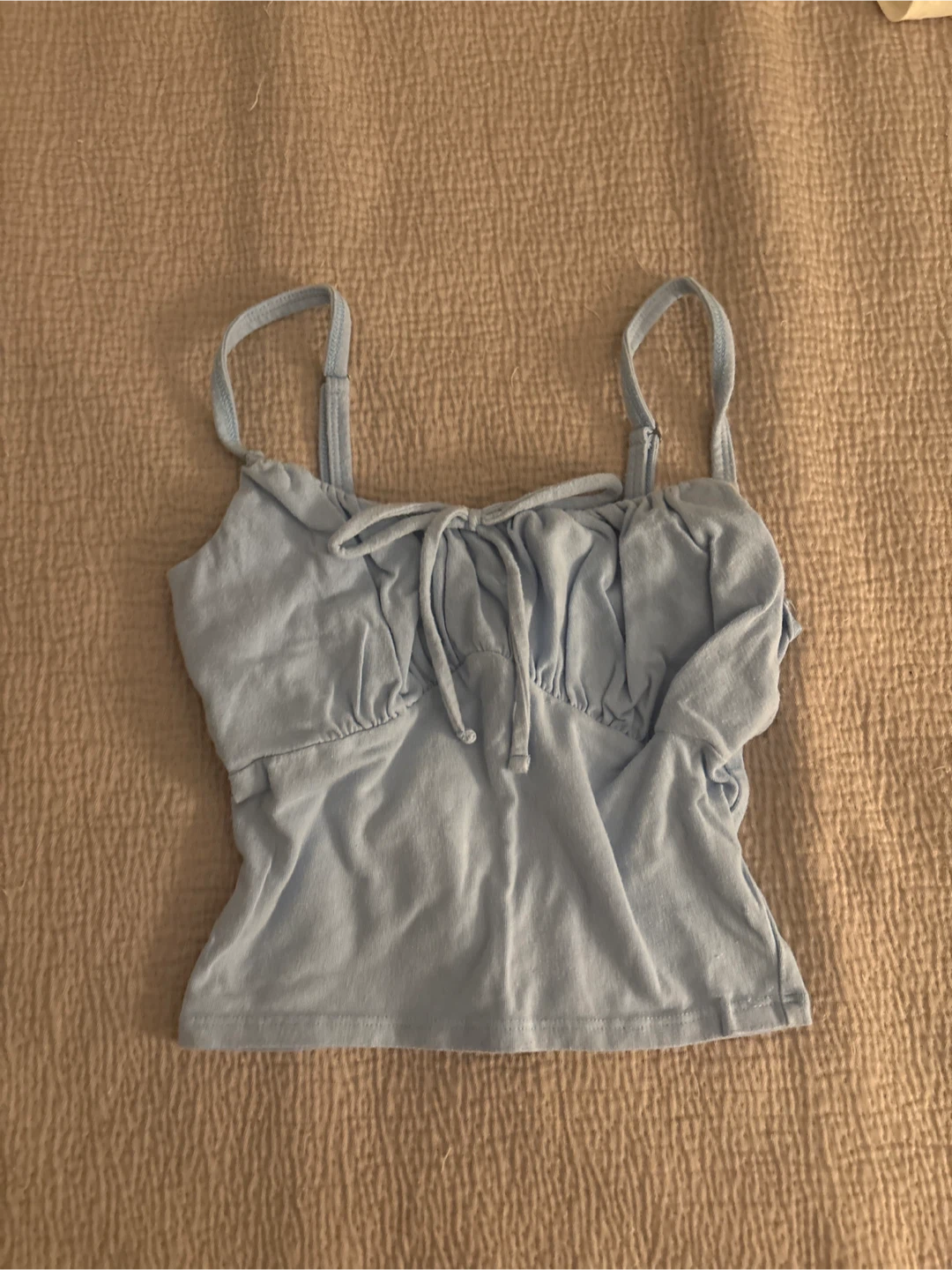Hollister Baby Blue Ruched Camisole Top XS