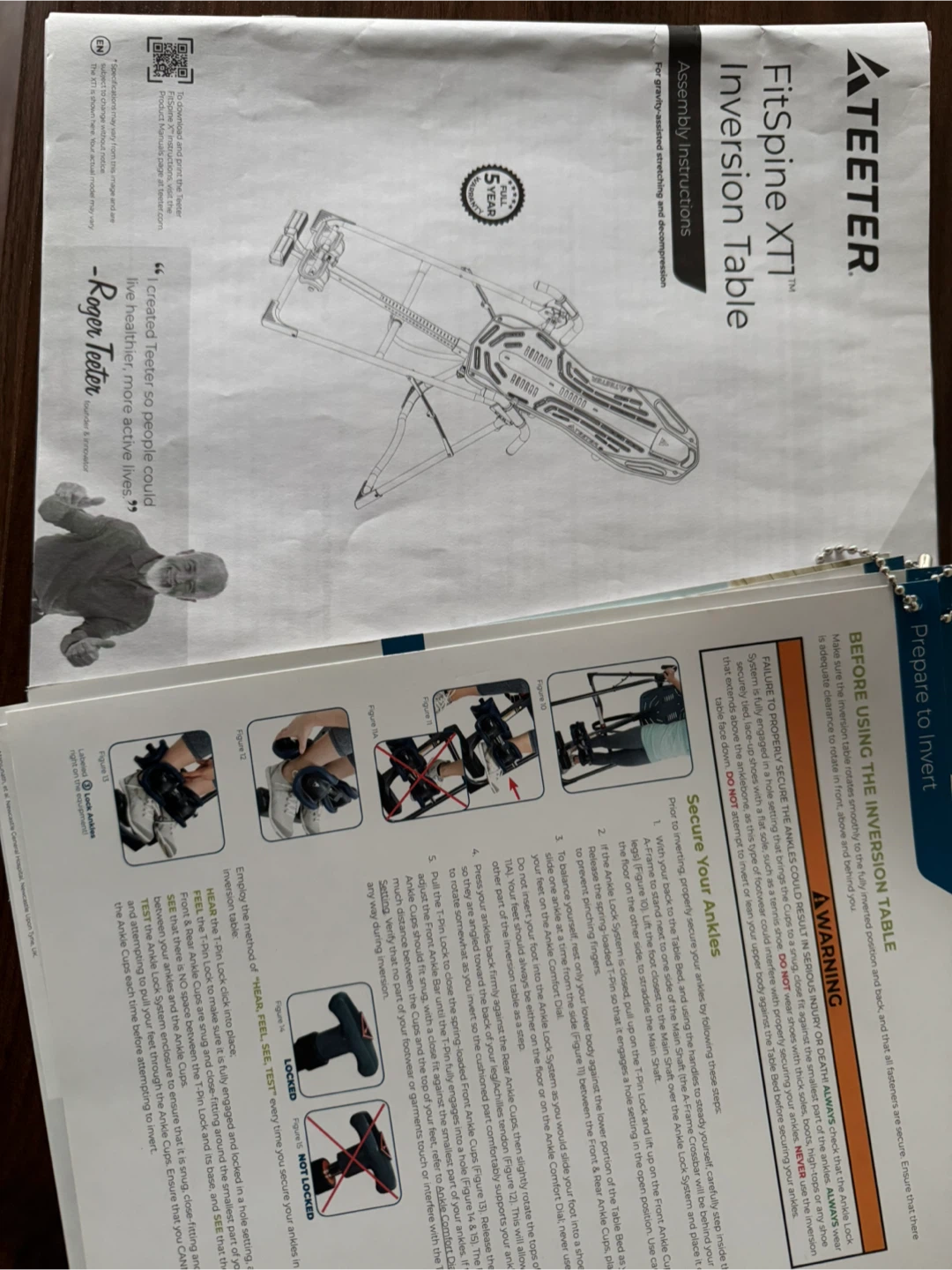 Teeter FitSpine XT-1 Inversion Table - photo 3