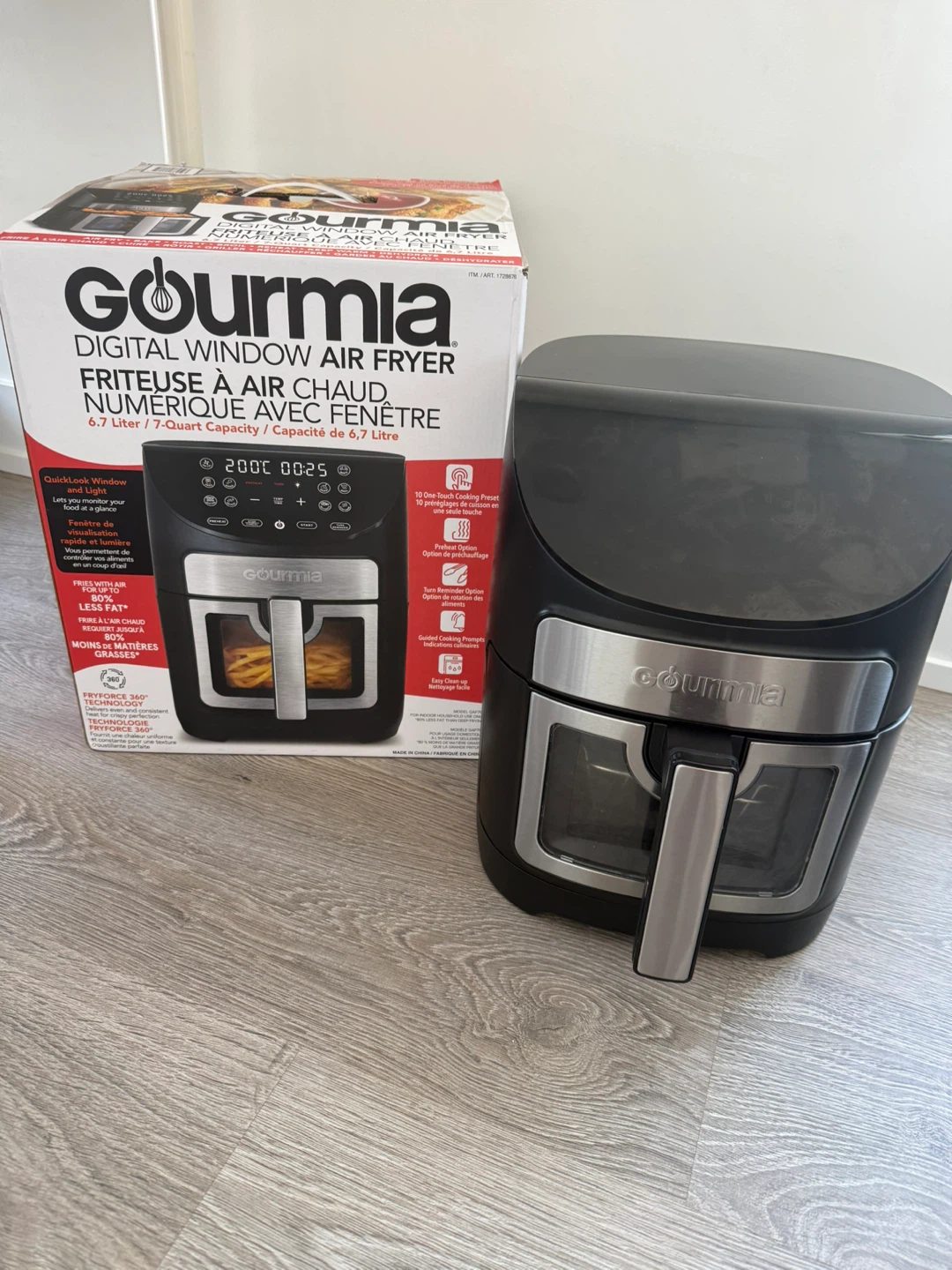 Gourmia Digital Window Air Fryer – 6.7L