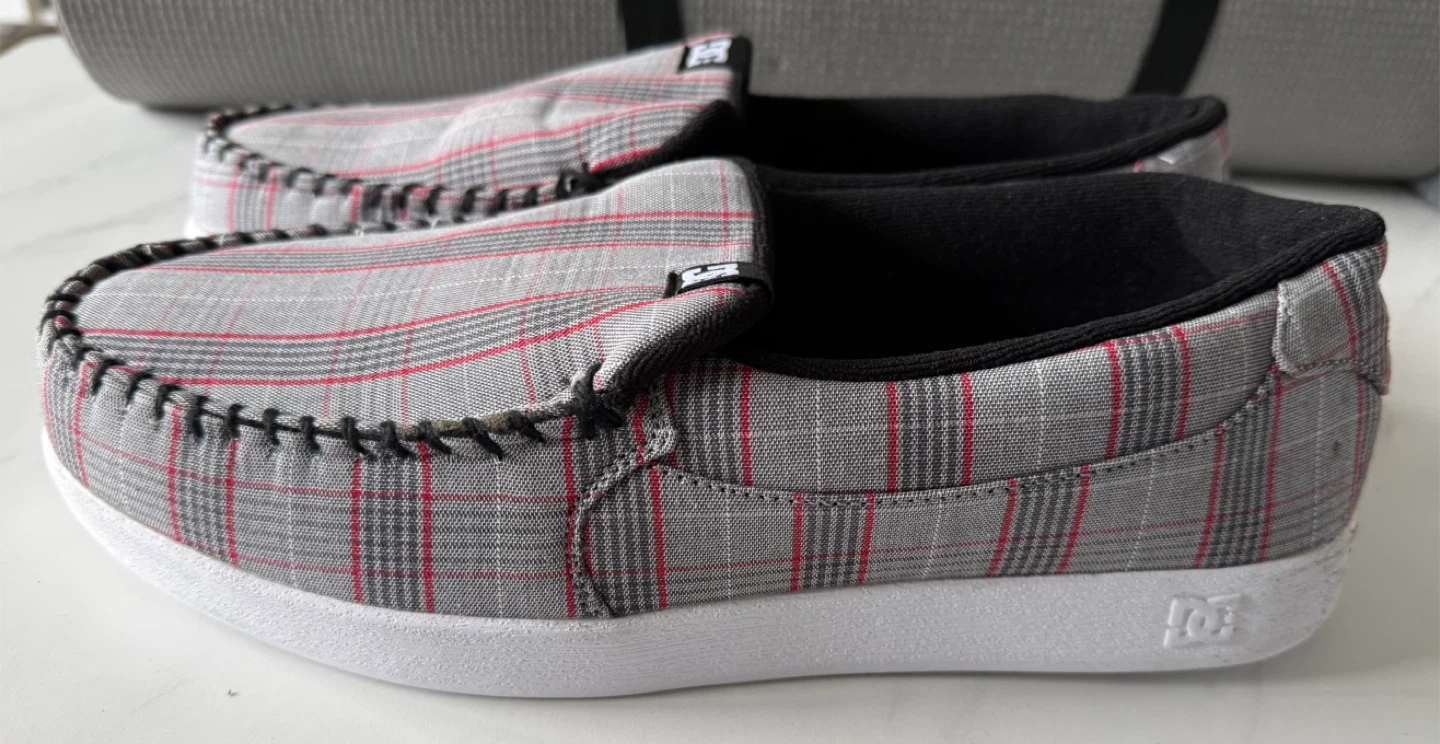 DC Shoes Plaid Slip-On Moccasins Size 13 - photo 5