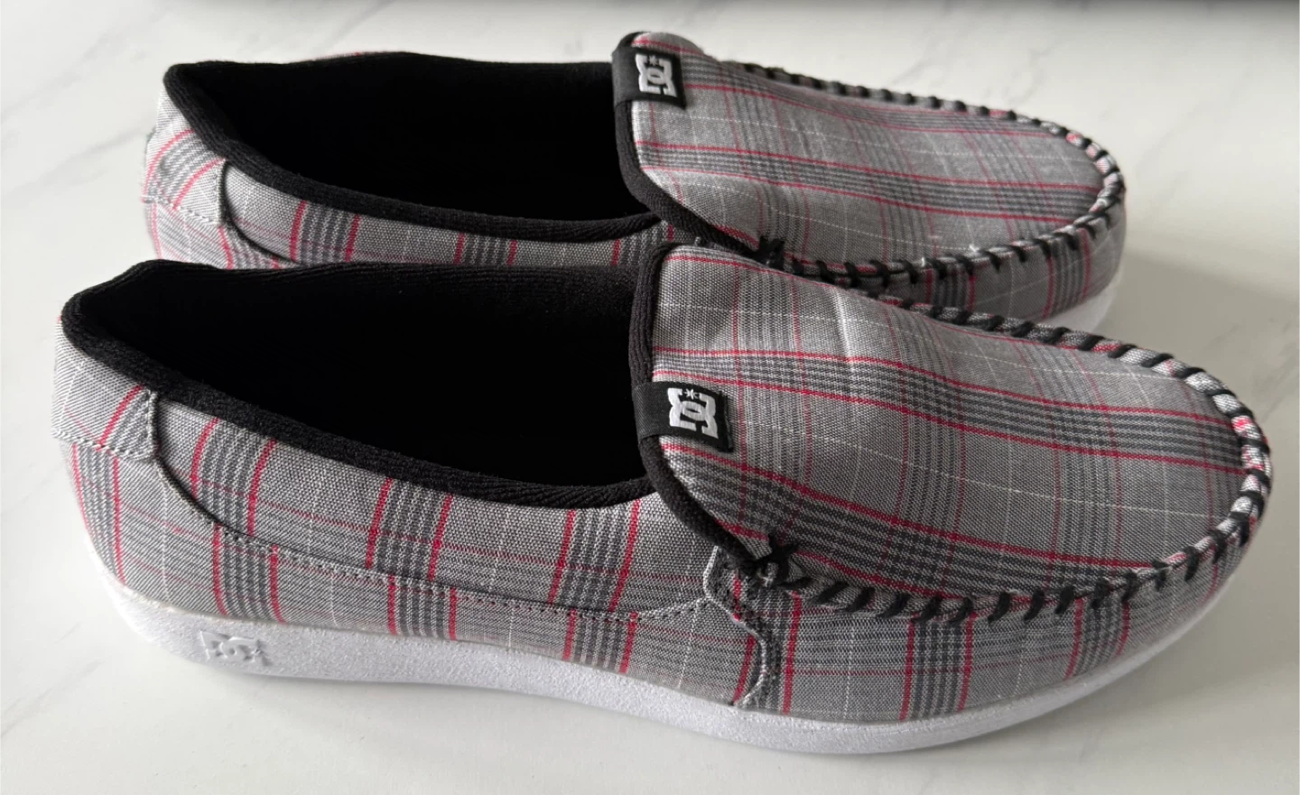 DC Shoes Plaid Slip-On Moccasins Size 13 - photo 3