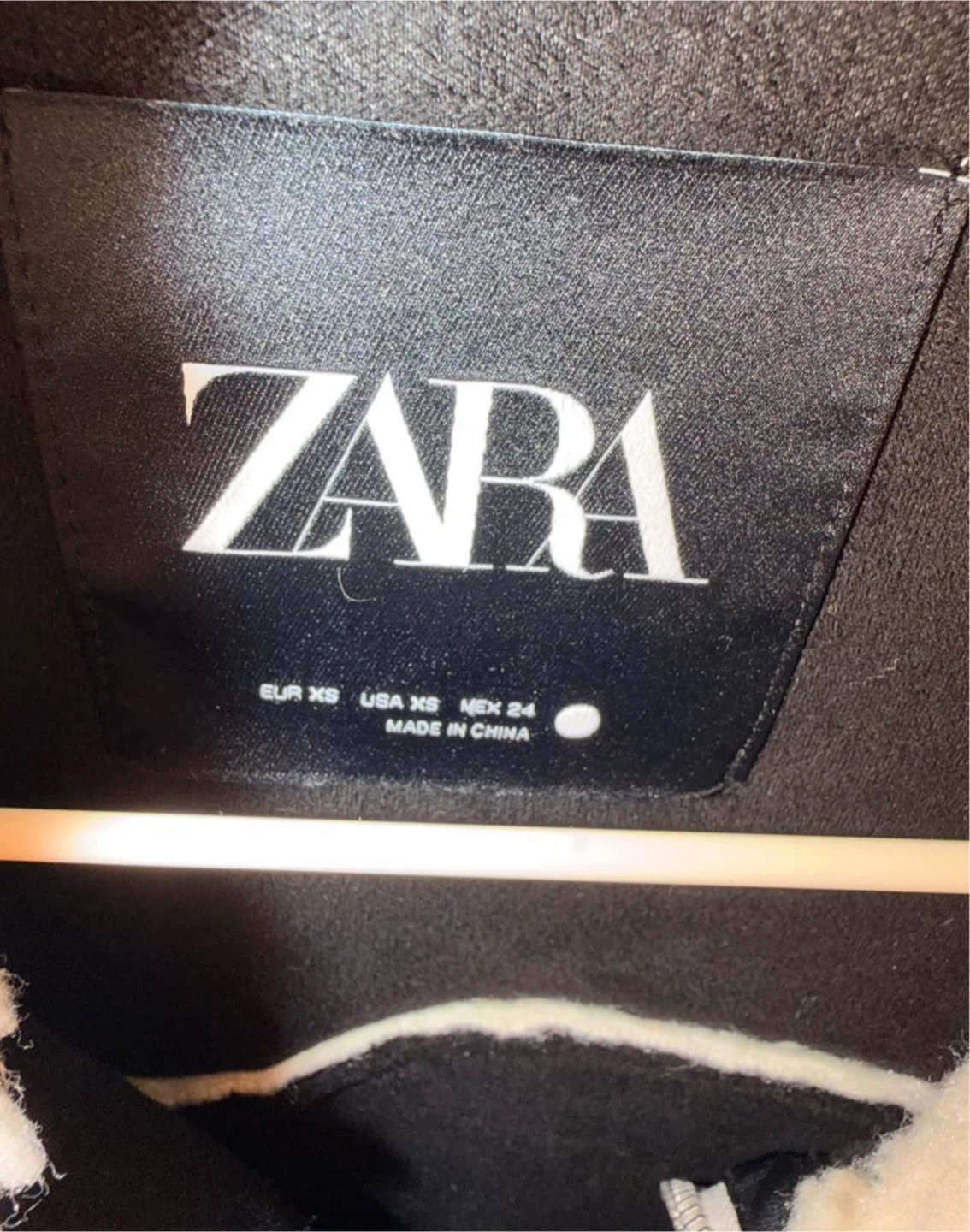 Zara Women's Cream Faux Shearling Aviator Jacket - XS - photo 4