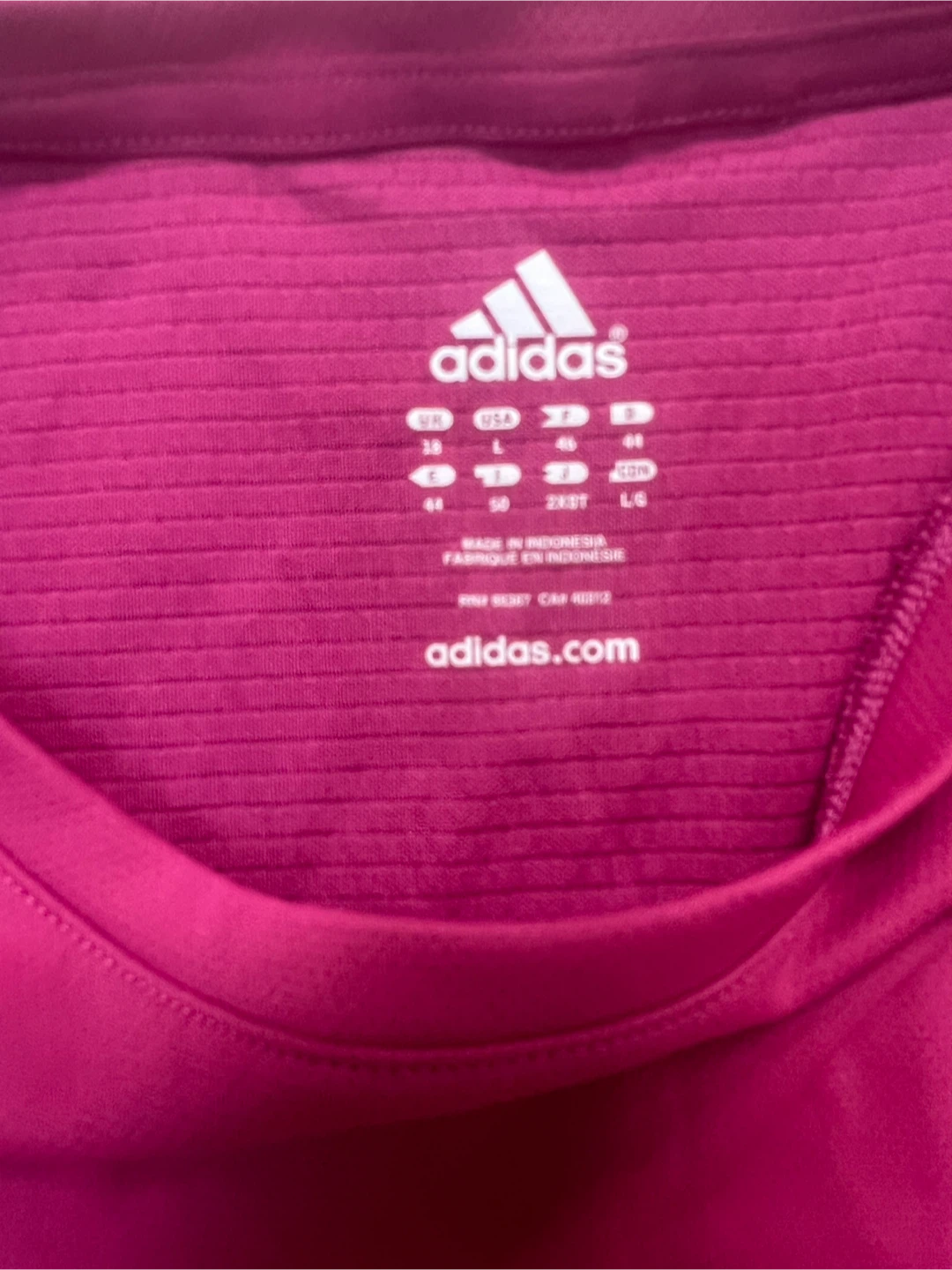 Adidas Women's Pink Short Sleeve Athletic Shirt - photo 2