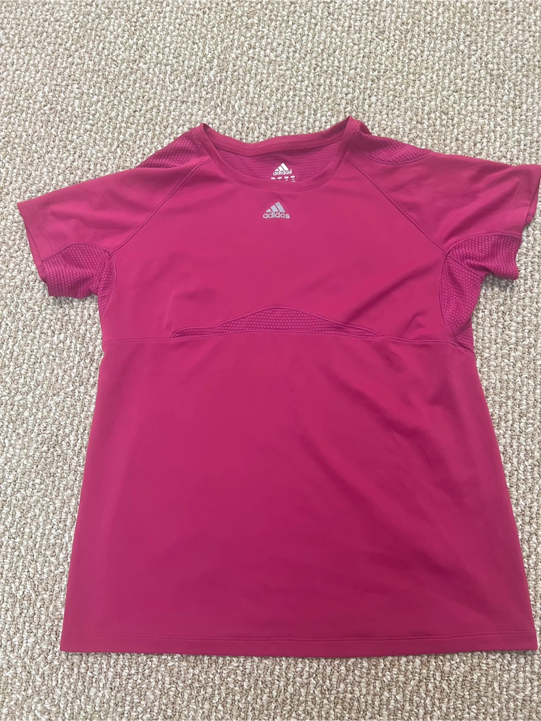 Adidas Women's Pink Short Sleeve Athletic Shirt