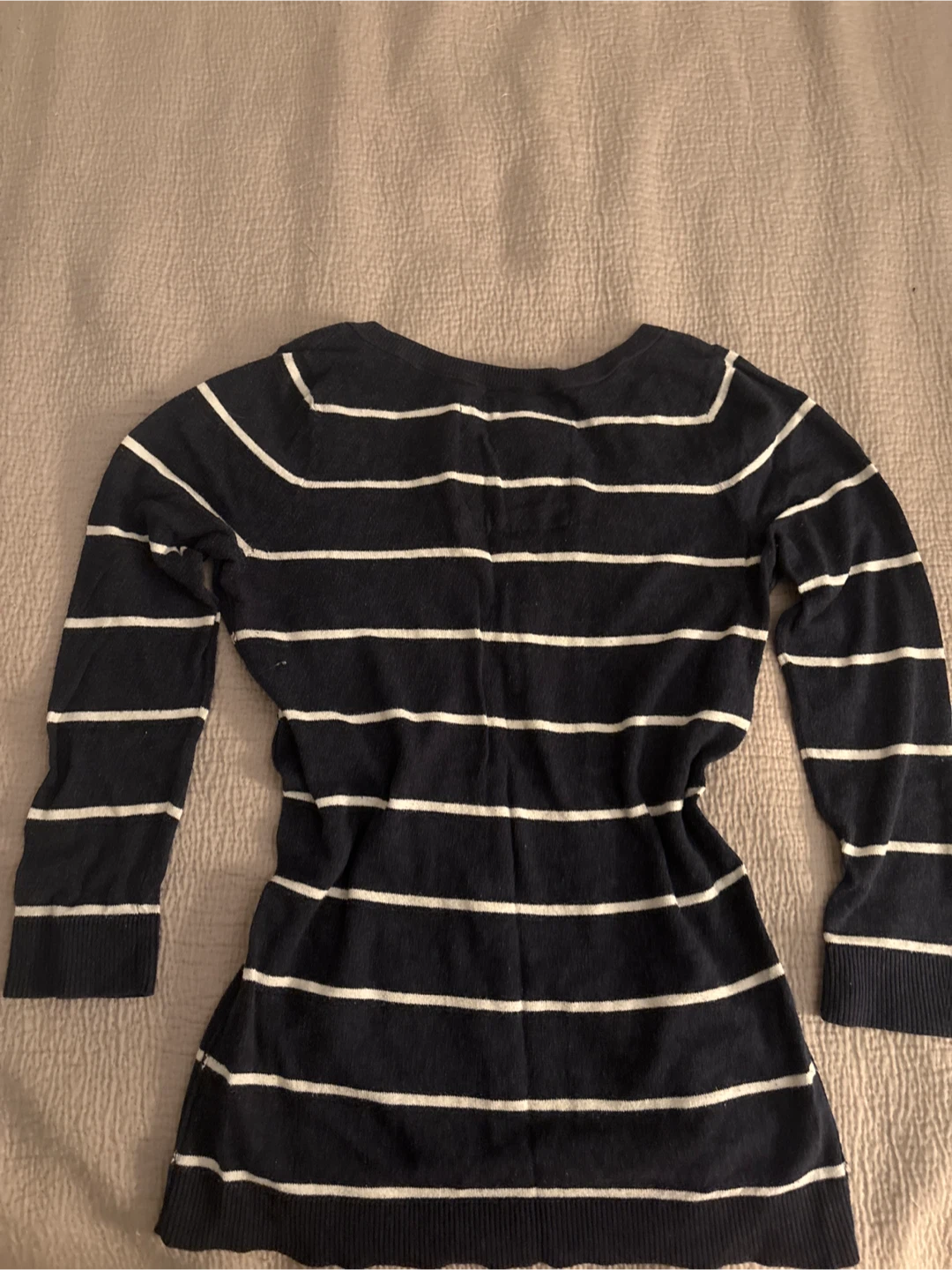 Hollister Striped V-Neck Sweater - Size S - photo 2