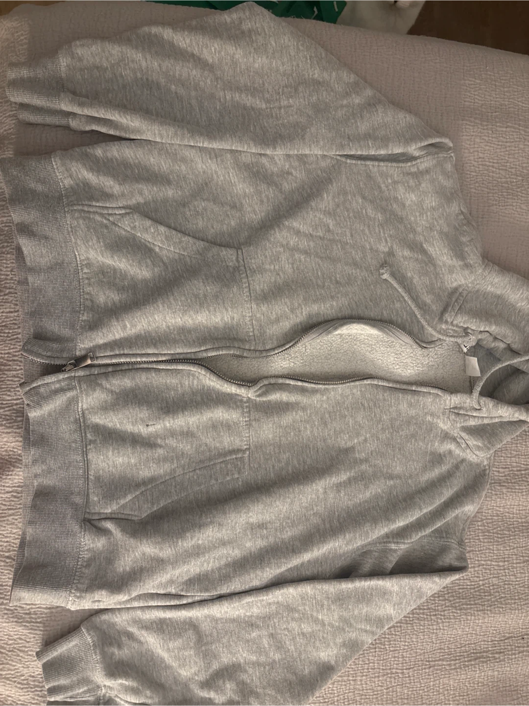 H&M Divided Grey Zip-Up Hoodie XXS