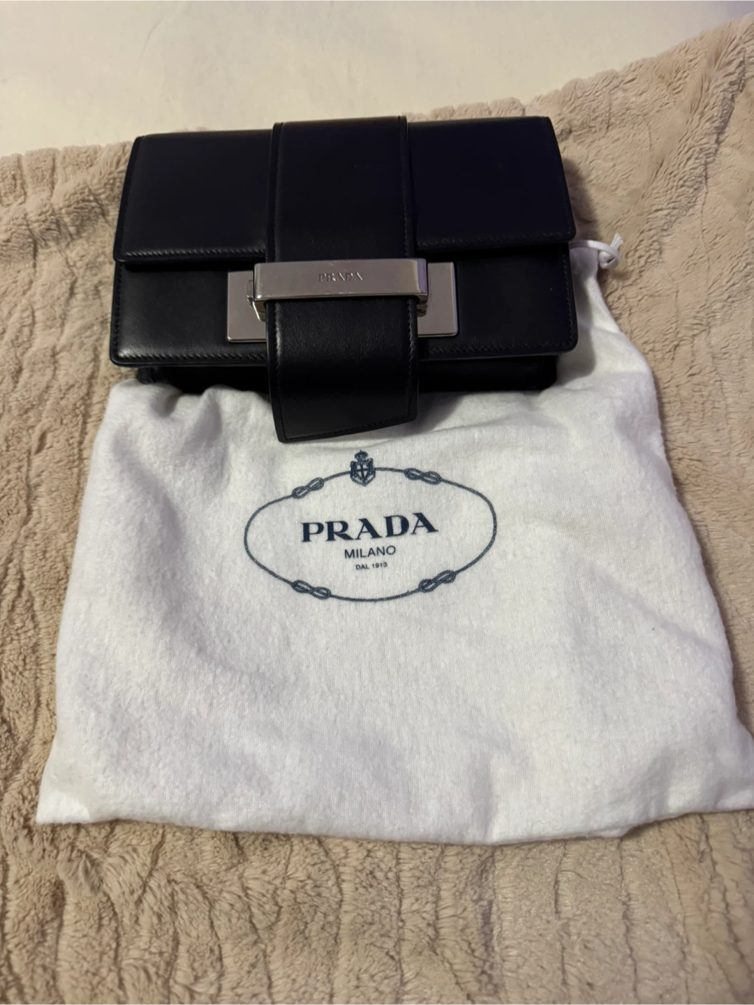 Prada City Calf Clutch Bag