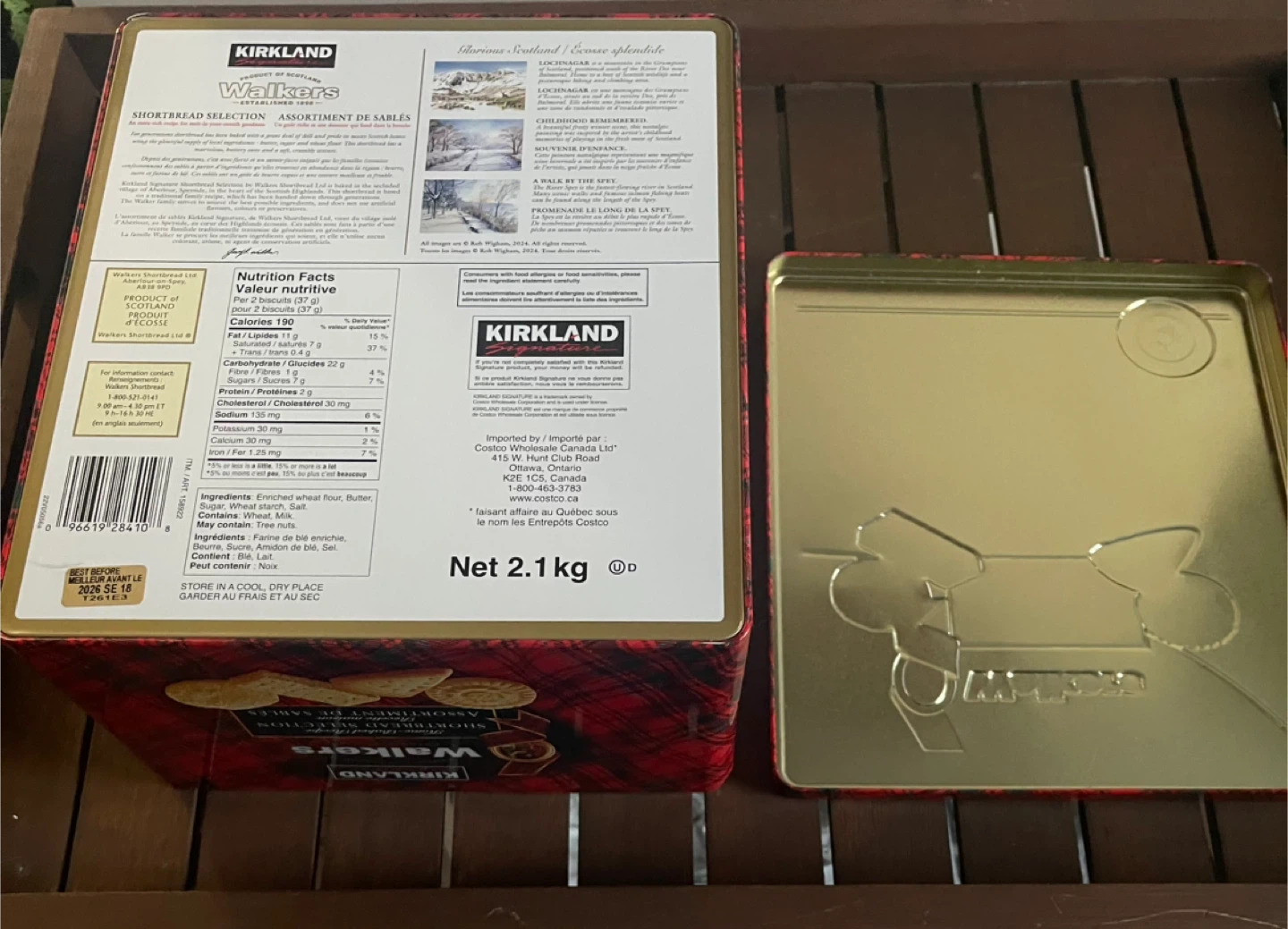 Kirkland Signature Walkers Shortbread Selection only empty Tin - photo 5