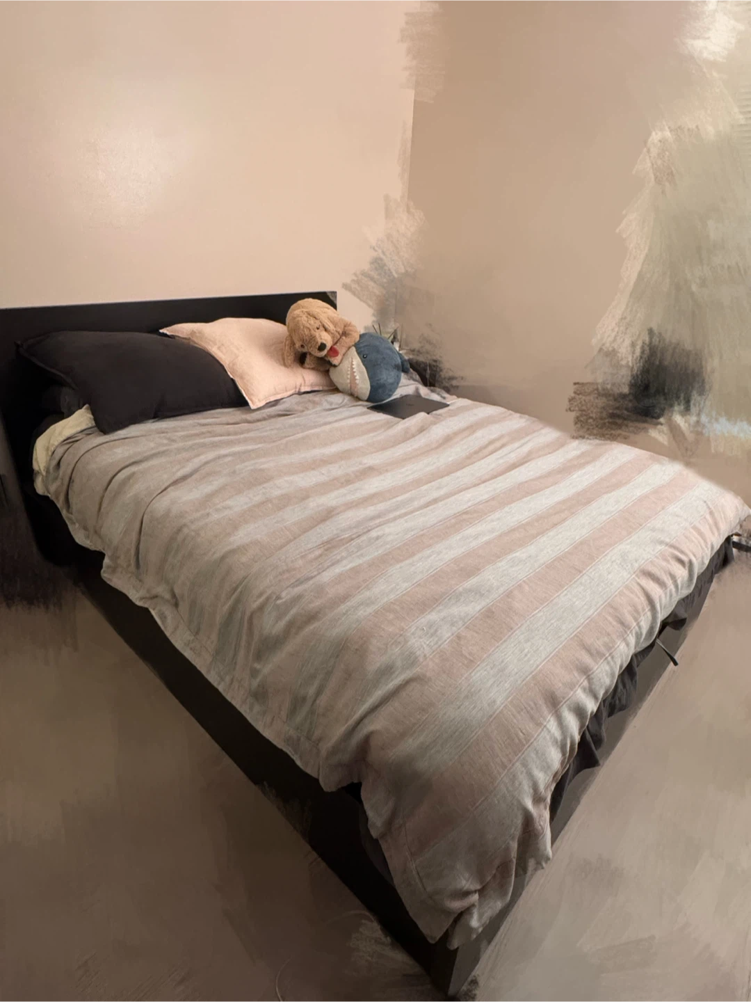 IKEA MALM Queen Storage Bed Frame with Haugsvar Mattress