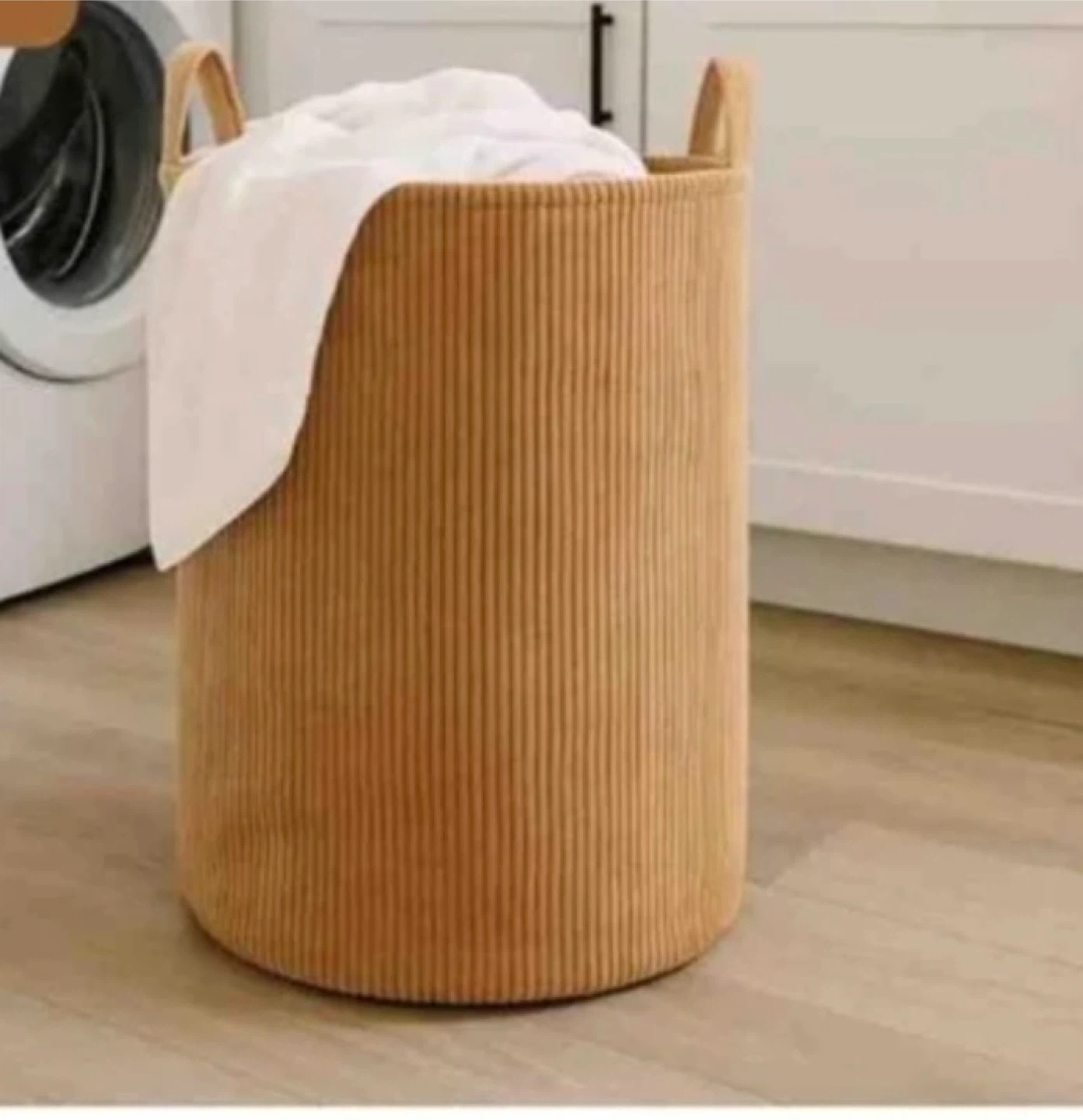 Corduroy Laundry Basket