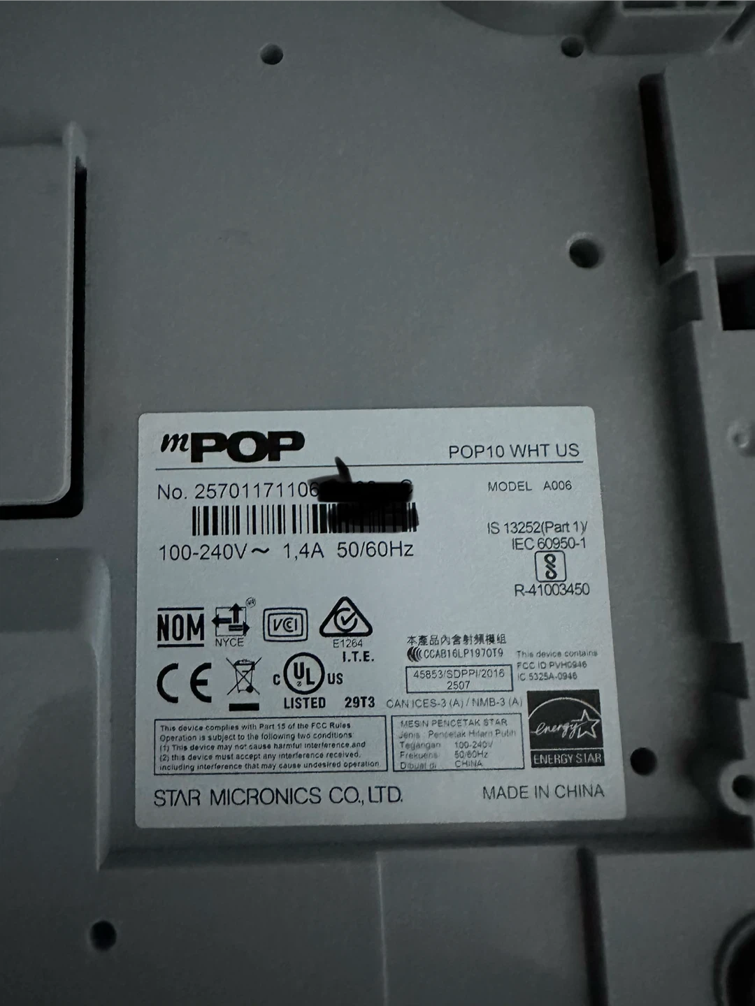 Star Micronics mPOP Receipt Printer and Cash Drawer - photo 2