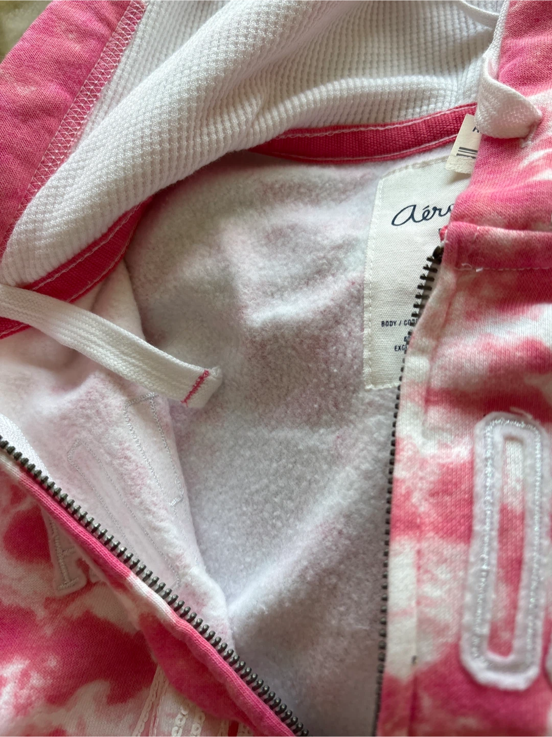 New Aeropostale Pink Tie-Dye Zip-Up Hoodie - photo 5
