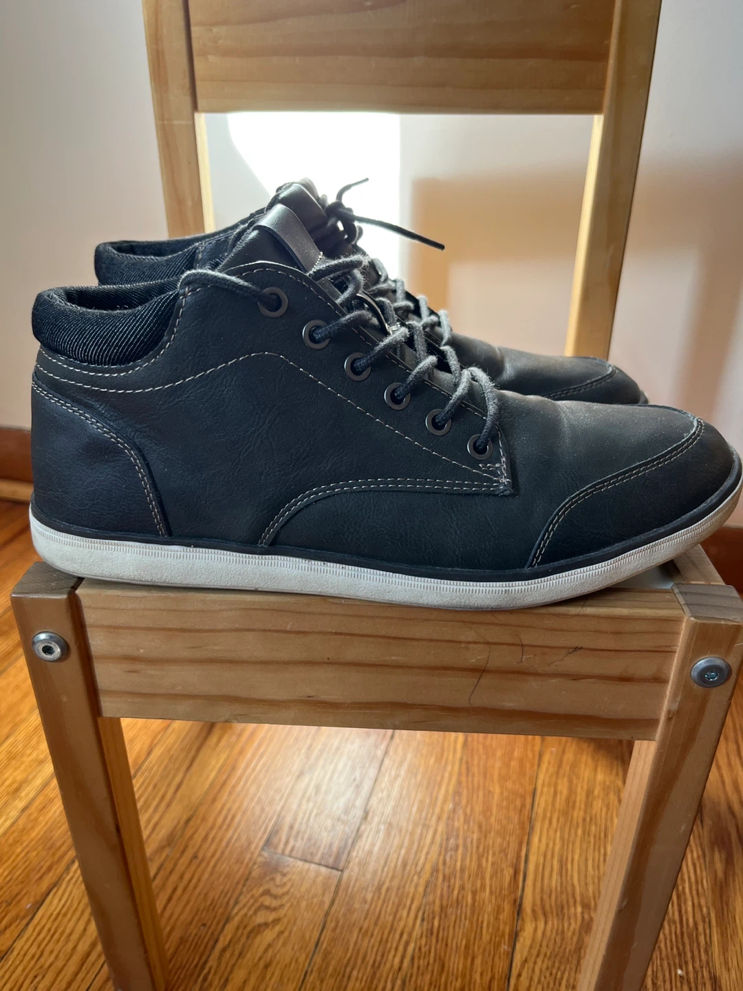 Men's Black High-Top Sneakers - photo 4