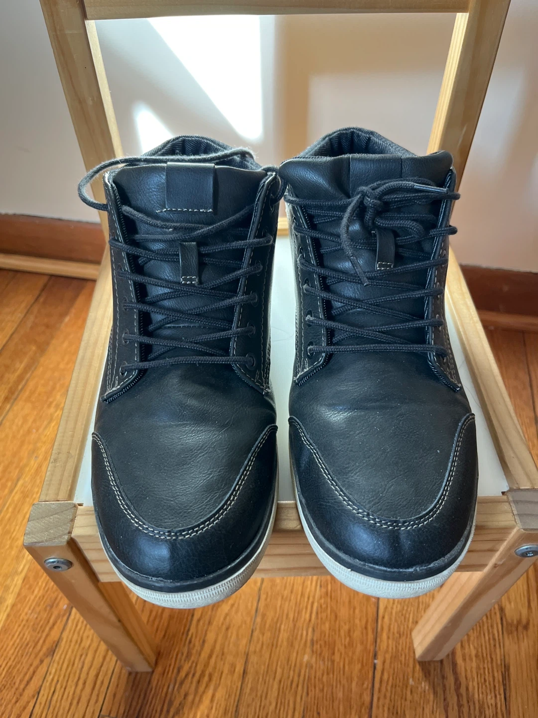 Men's Black High-Top Sneakers