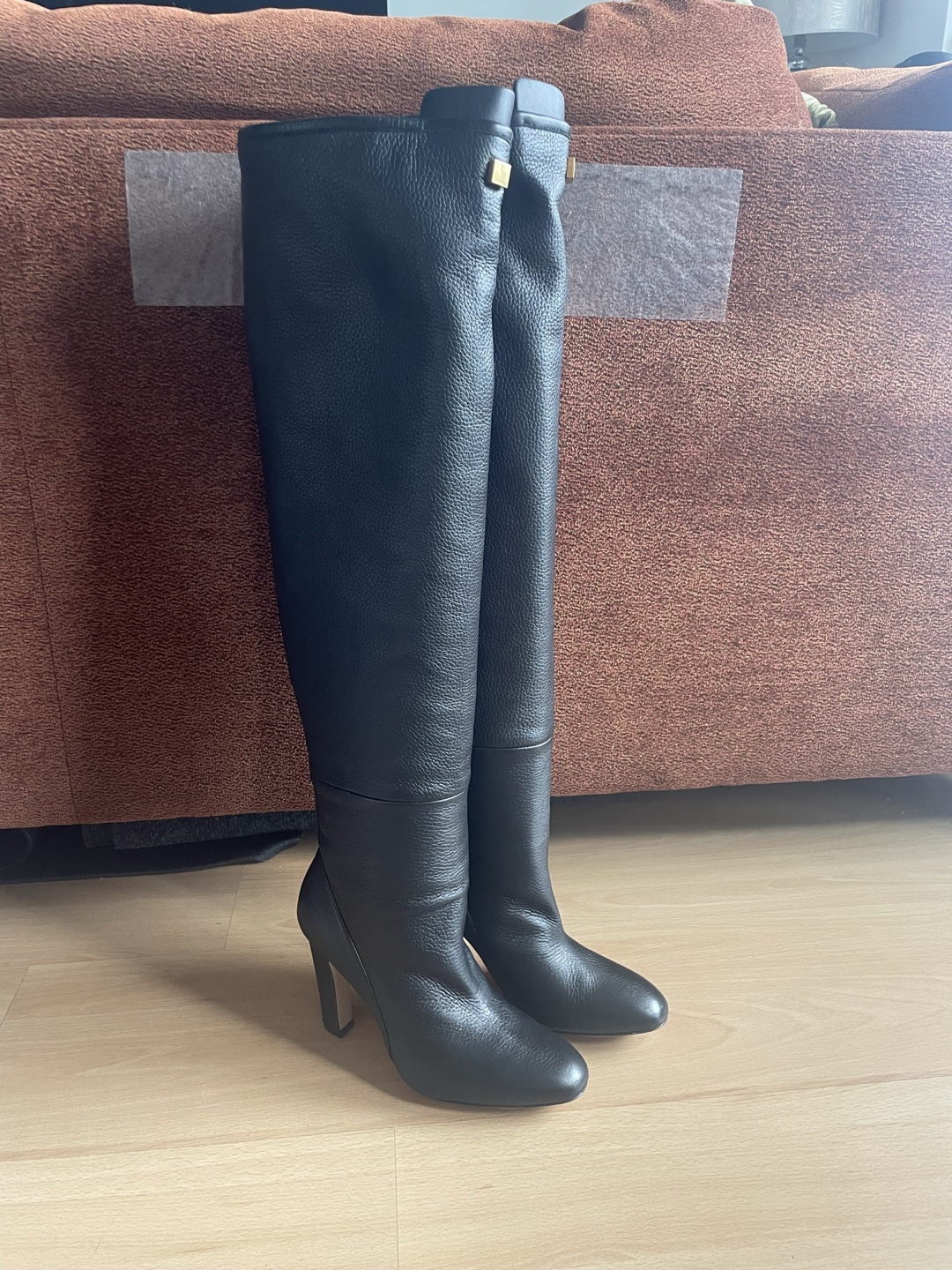 NEW STUART WEITZMAN EDIE Black Leather Boots Sz 7, Retail $898 - photo 2