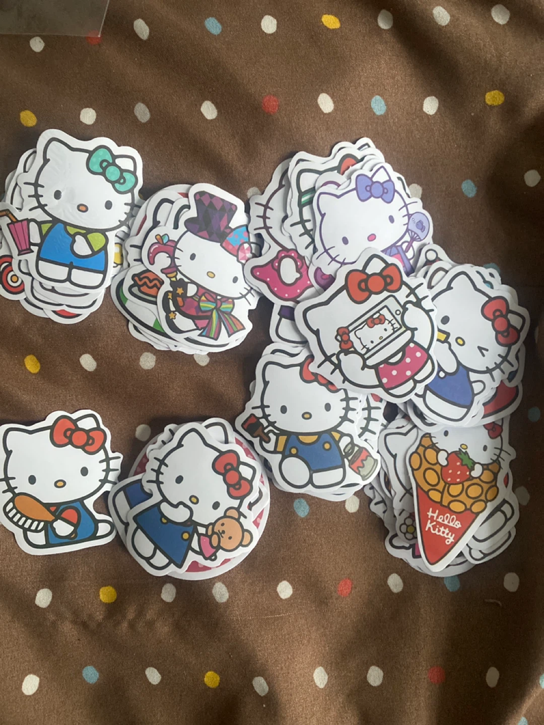 Hello Kitty Stickers - Set of Cute Designs