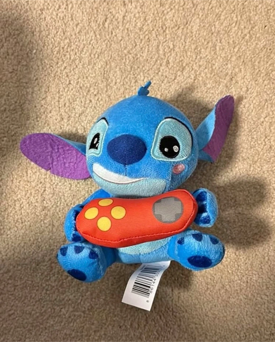 Disney Stitch Plush with Video Game Controller