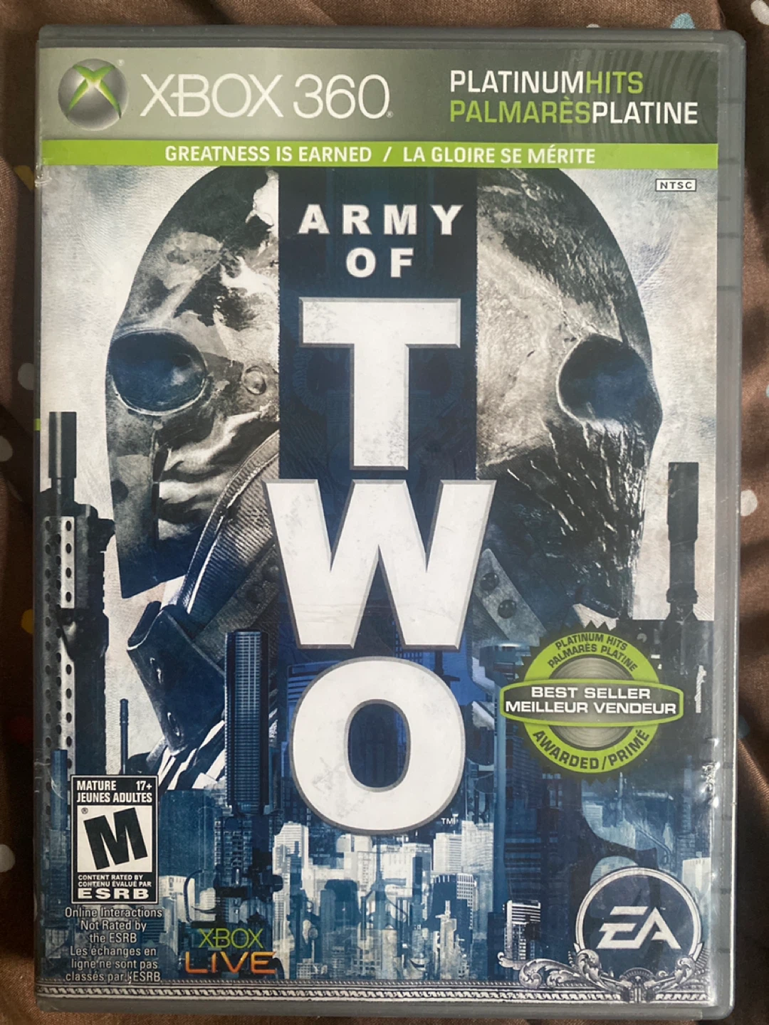Army of Two Xbox 360 Platinum Hits Game
