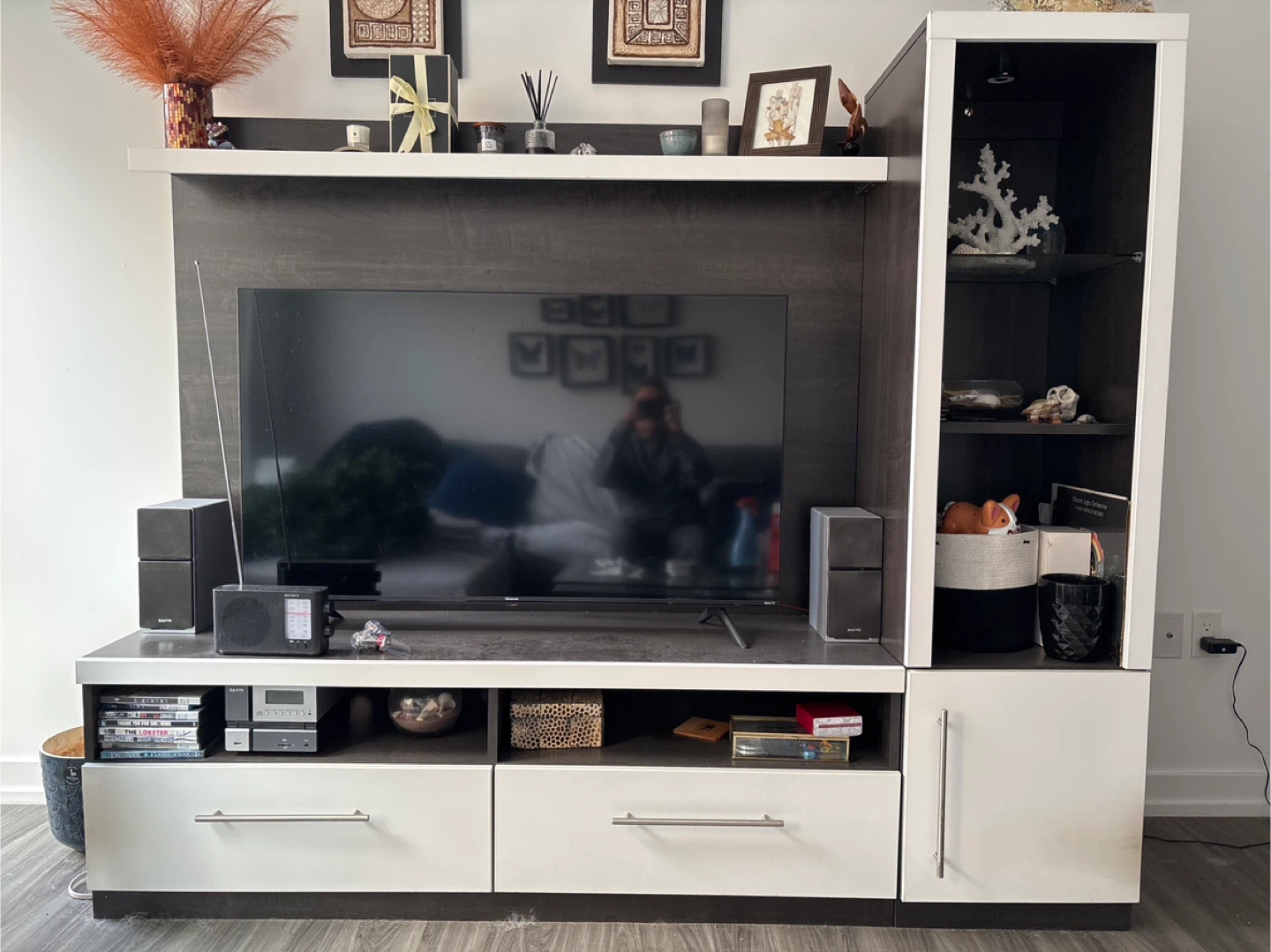 Entertainment Unit with Shelving and Storage
