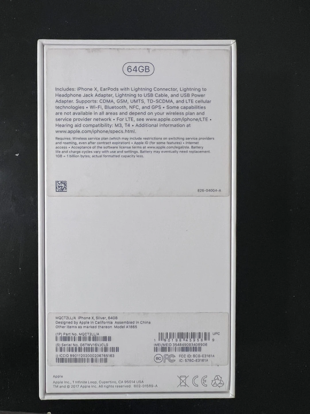 Apple iPhone X - 64GB - Silver - photo 3