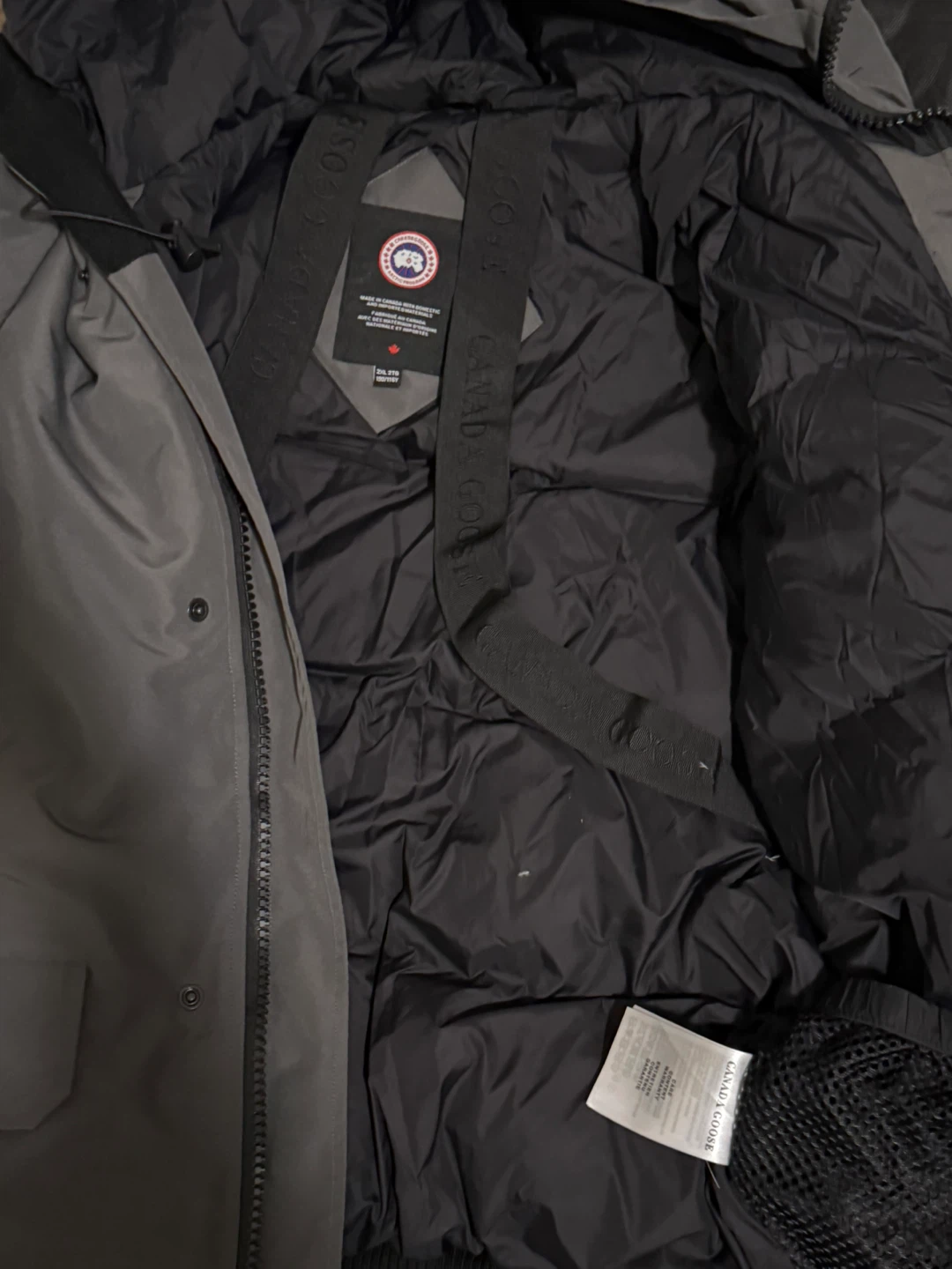 Canada Goose Arctic Program Bomber Jacket - Grey XL - photo 3