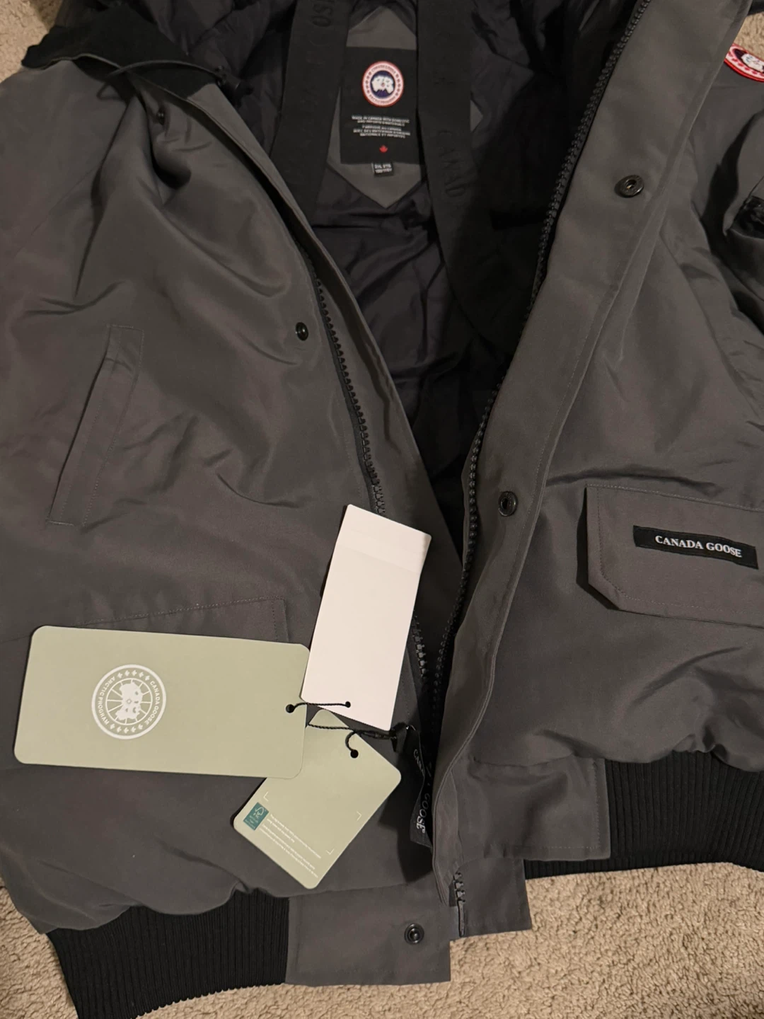 Canada Goose Arctic Program Bomber Jacket - Grey XL - photo 4