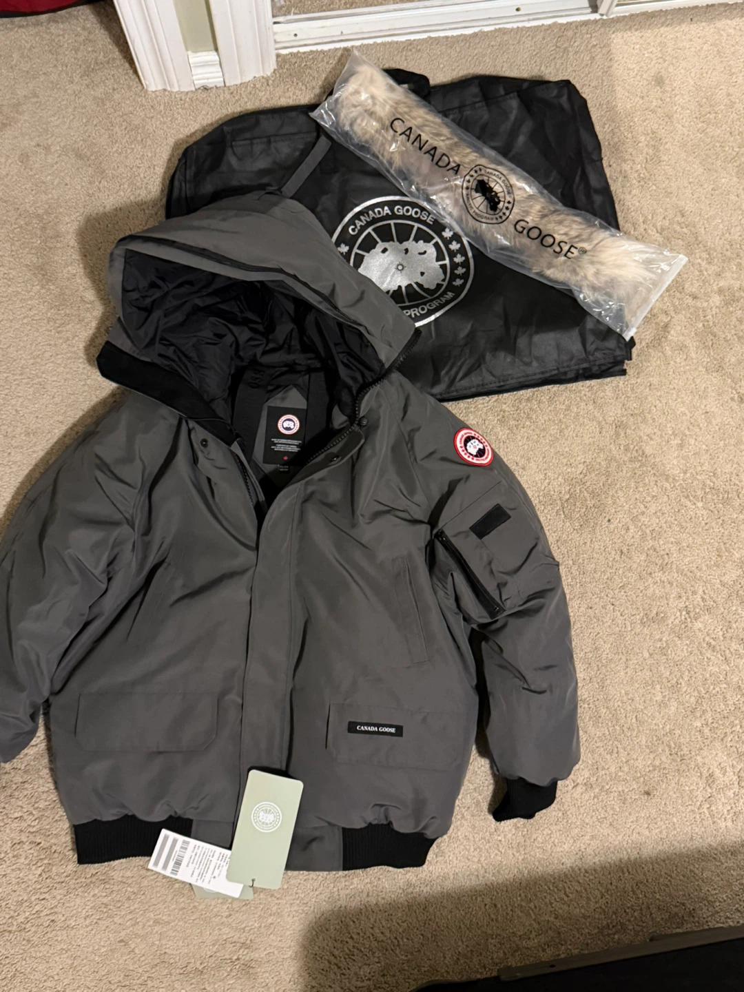 Canada Goose Arctic Program Bomber Jacket - Grey XL