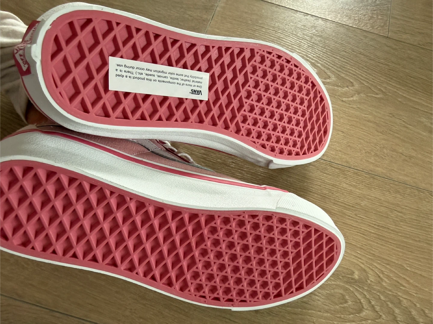New Vans Pink Sneakrrs & White Loafers - Size 6 - photo 3