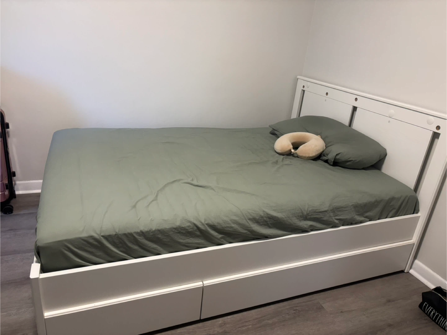 IKEA White Storage Bed Frame - photo 3