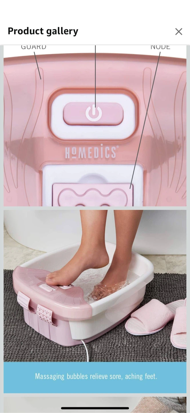 HoMedics Bubble Bliss Deluxe Footbath - photo 2