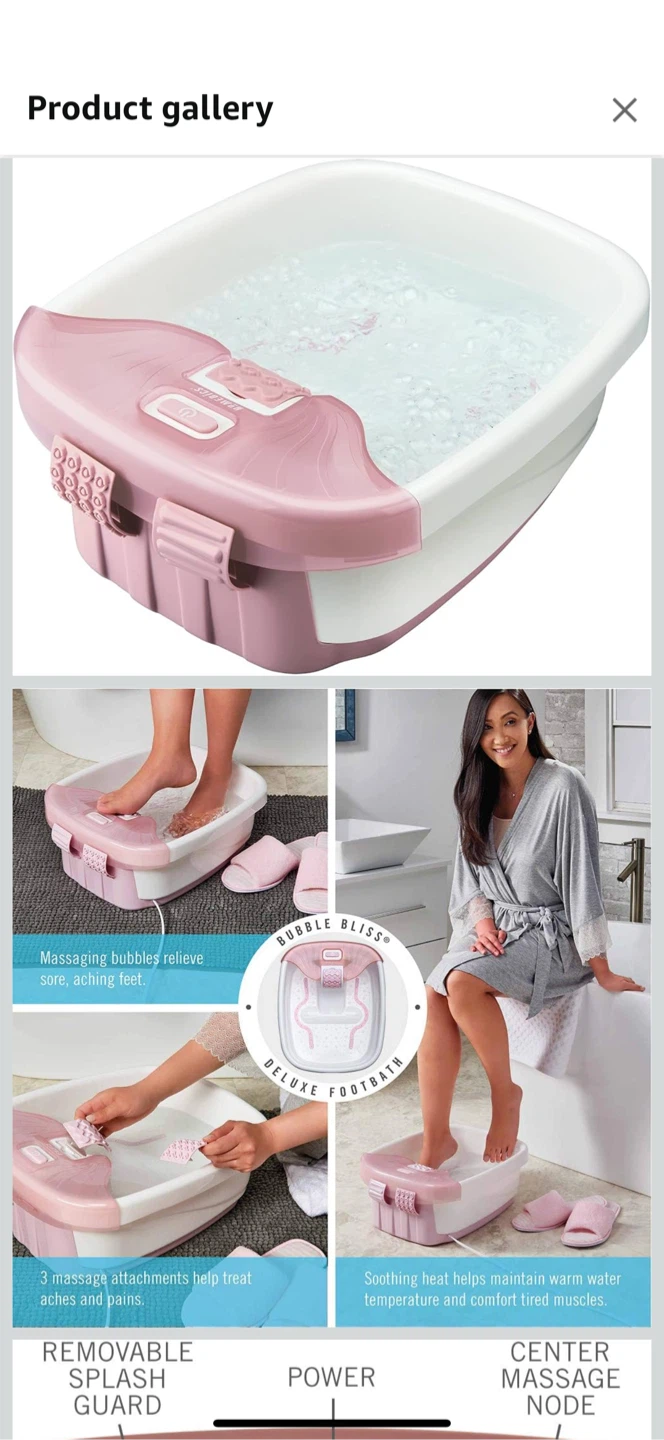 HoMedics Bubble Bliss Deluxe Footbath