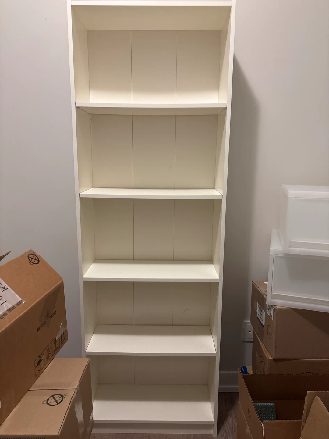 IKEA White 5-Shelf Bookcase / Storage Unit