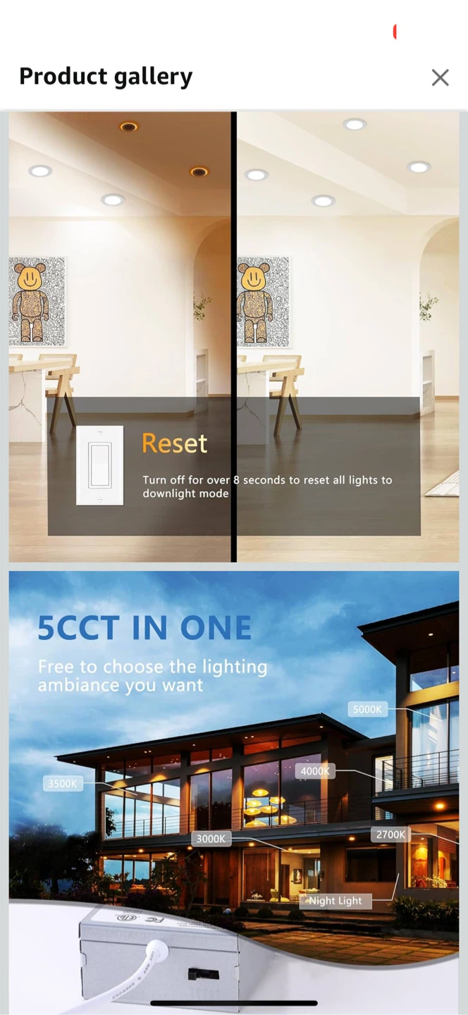 Cyceysun 4-Inch LED Recessed Lights - Pack of 24 - photo 4