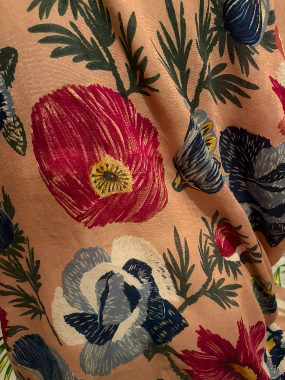 Floral Print Cover Up- Pink - photo 3