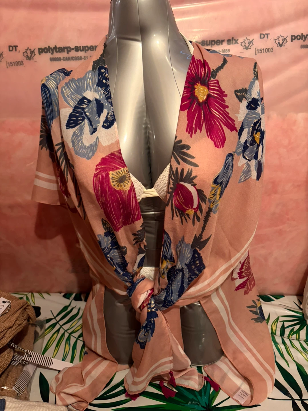 Floral Print Cover Up- Pink