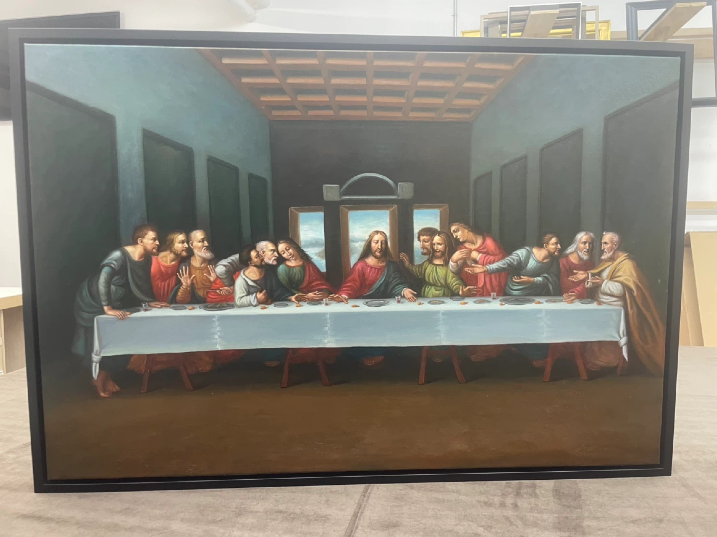 Framed "The Last Supper" Wall Art