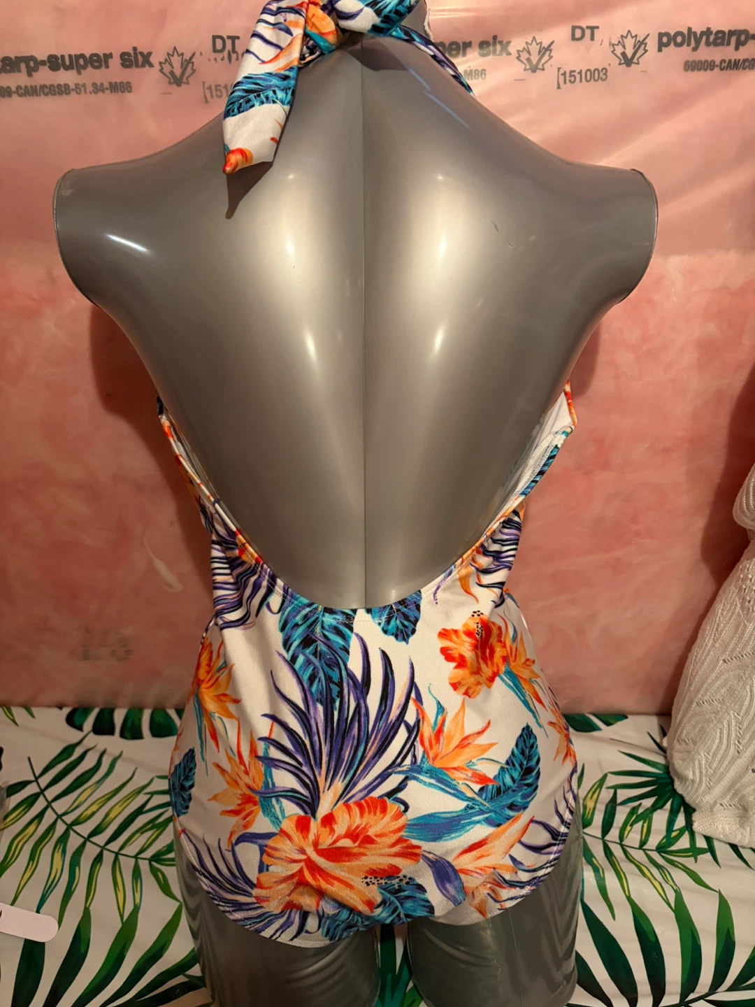 Women's Halter Neck Floral One-Piece Swimsuit - photo 2