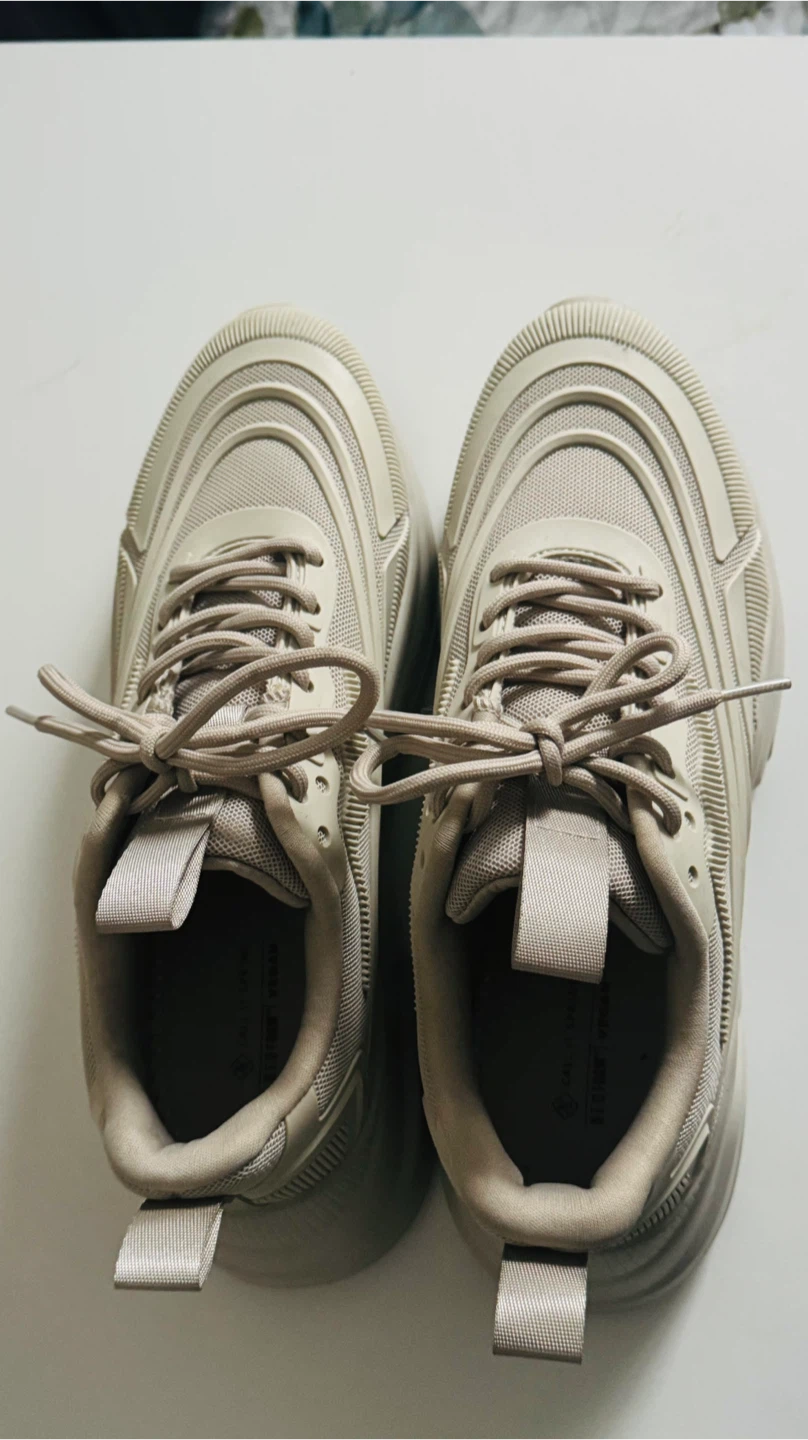 Women's Beige Chunky Sneakers - photo 2