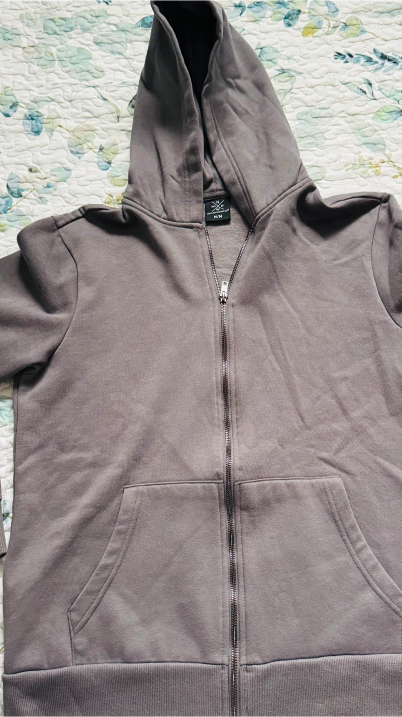 Brown Zip-Up Hoodie - M/M
