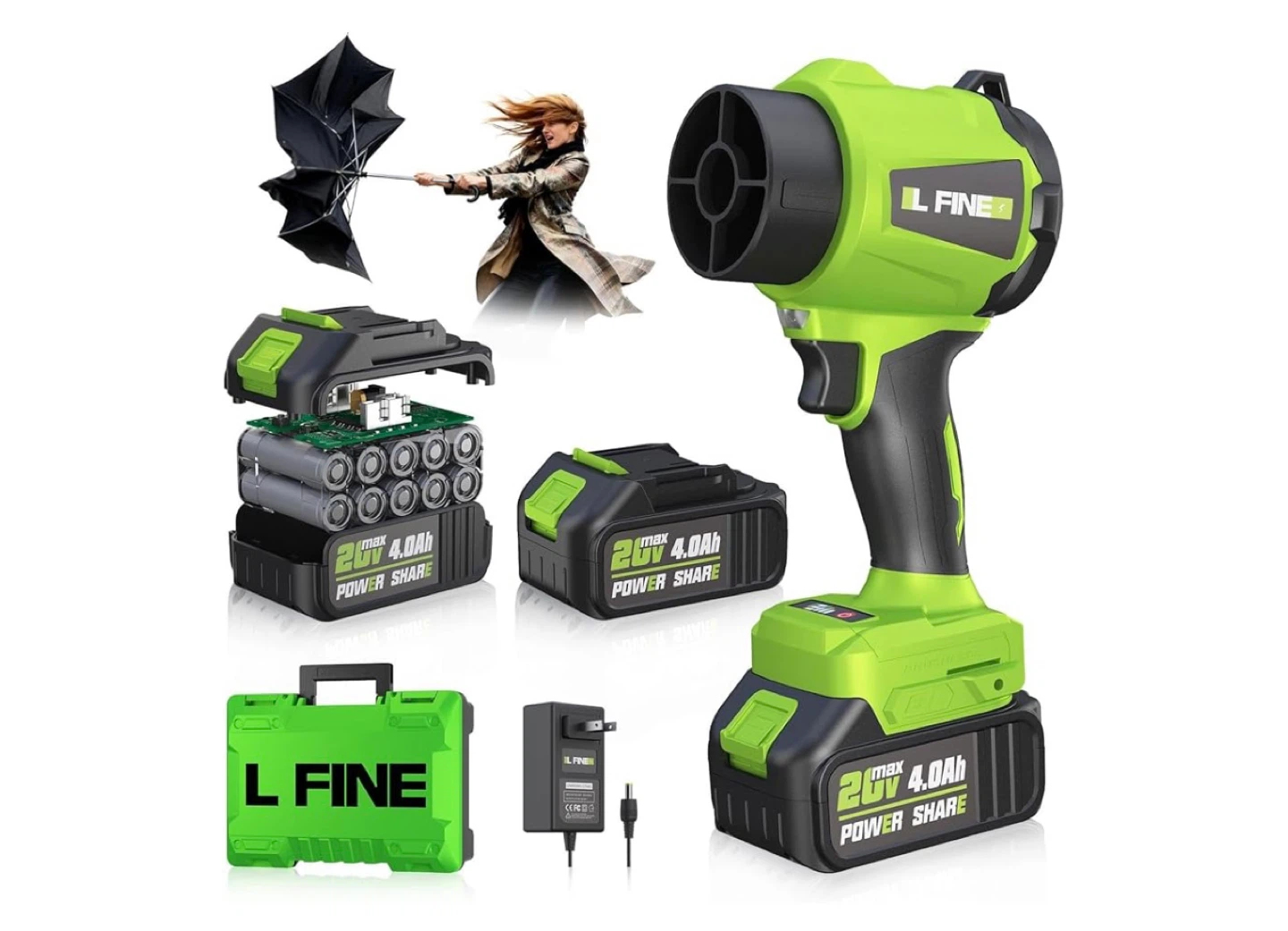 L FINE 20V 4.0Ah Power Share Cordless Spotlight Tool