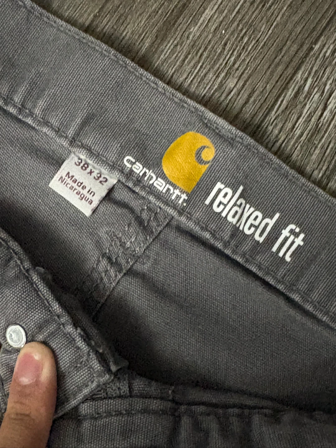 Carhartt Relaxed Fit Work Pants - Grey 38x32