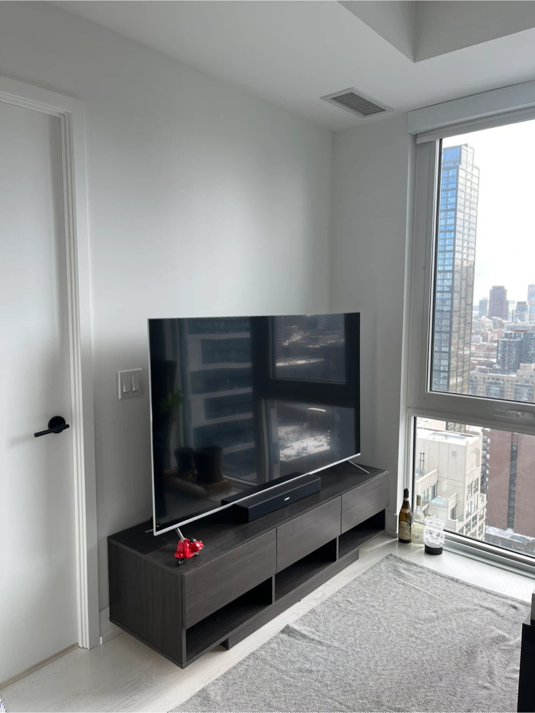 Dark Wood TV Stand
