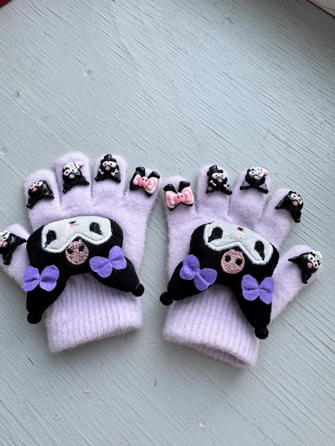 Kuromi Character Gloves Toddler 3-4T