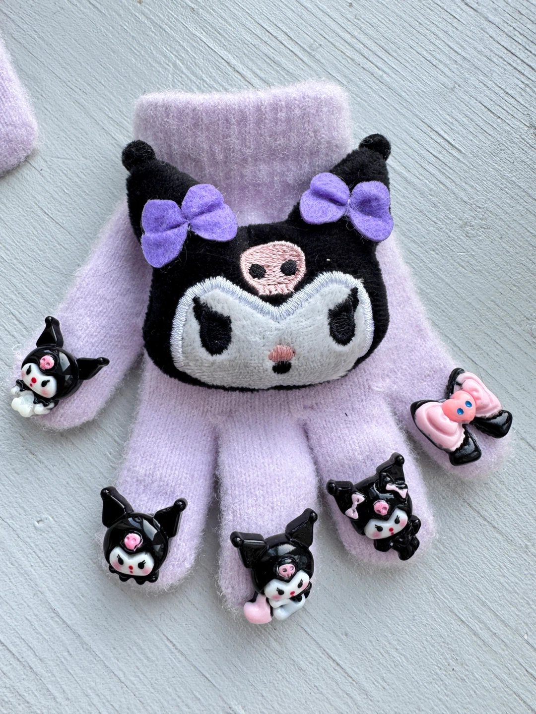 Kuromi Character Gloves Toddler 3-4T - photo 2