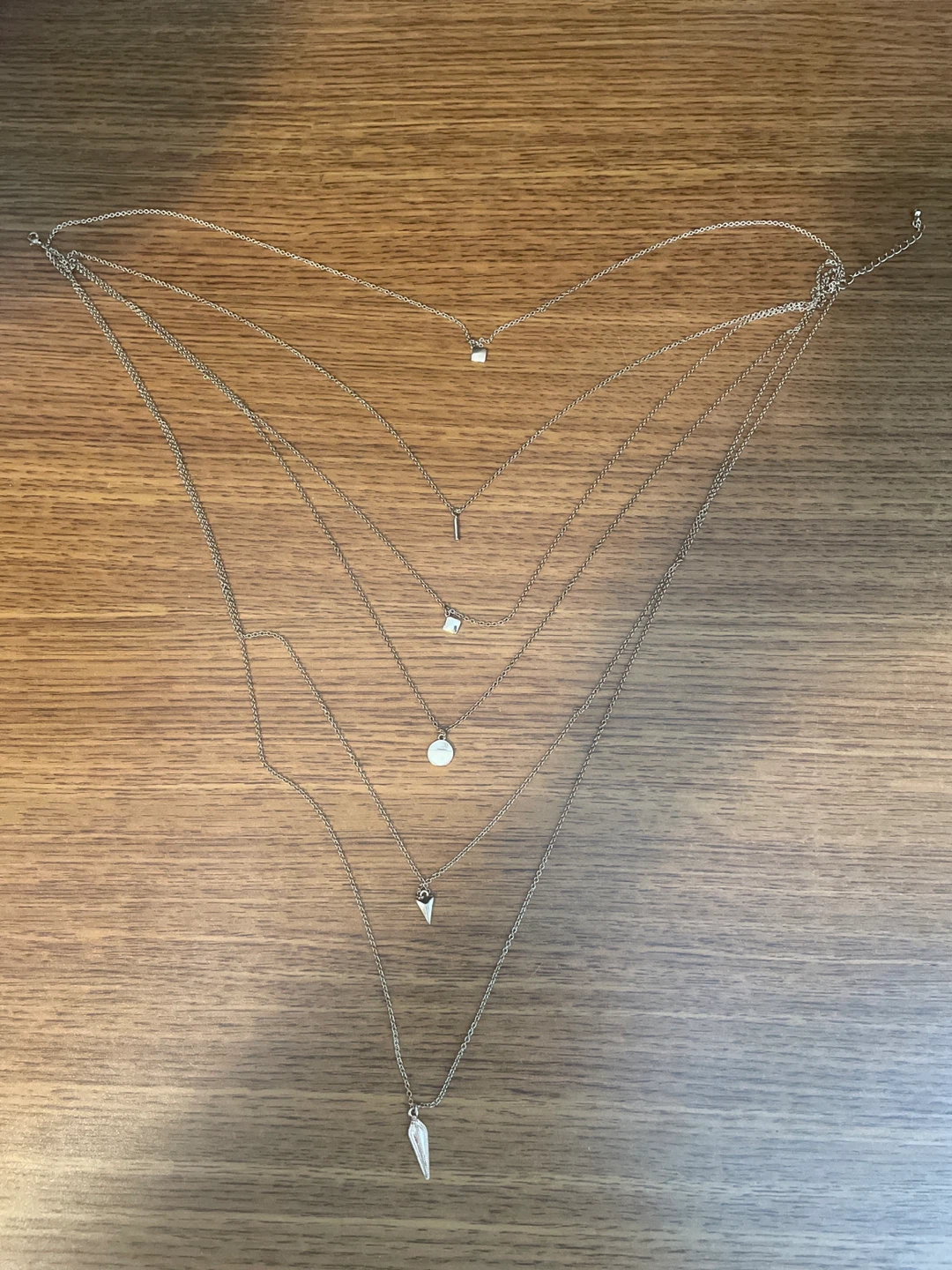 Layered Necklace with Charms