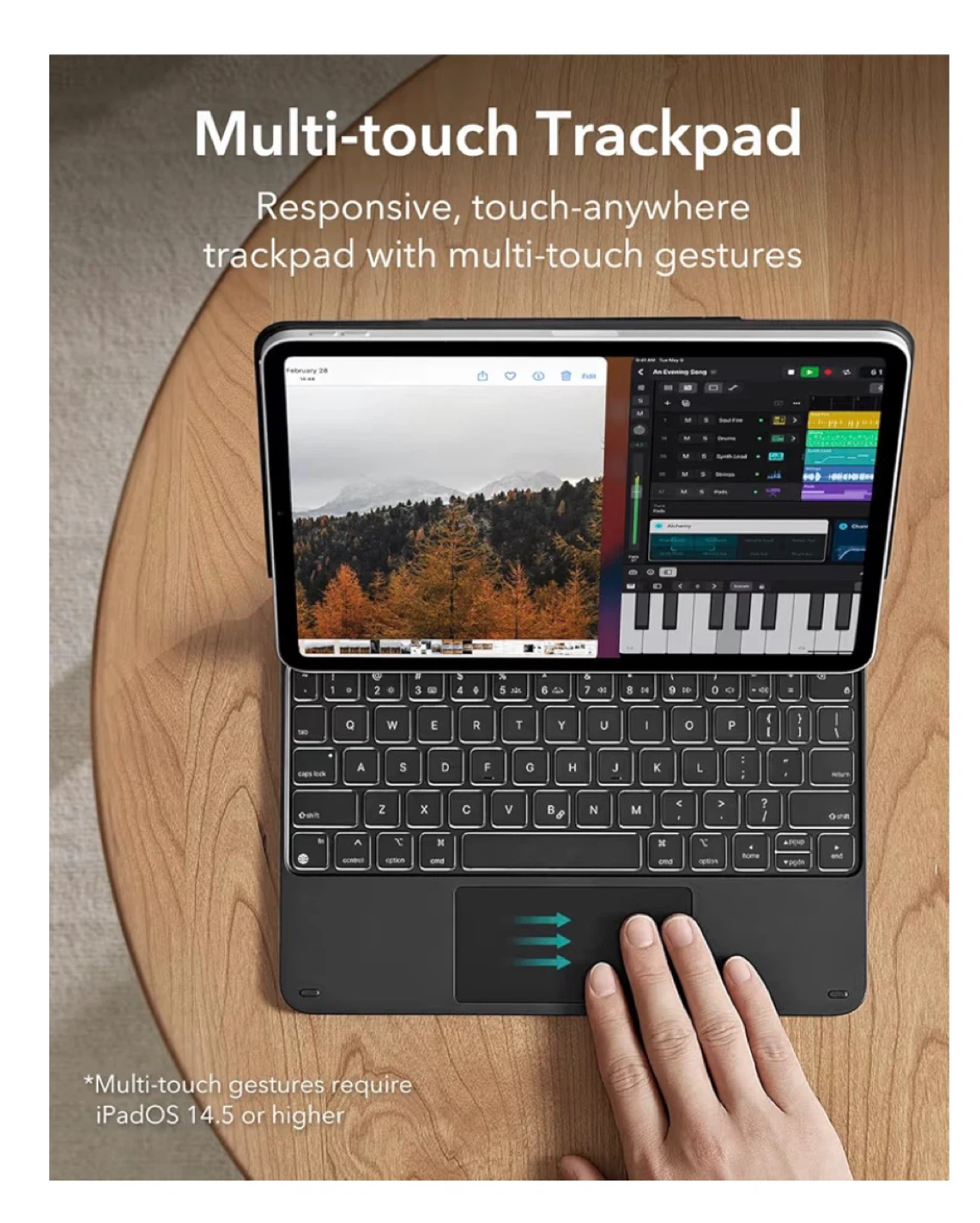 ESR iPad 11"/10th Gen Case with Keyboard & Multi-Touch Trackpad - photo 4